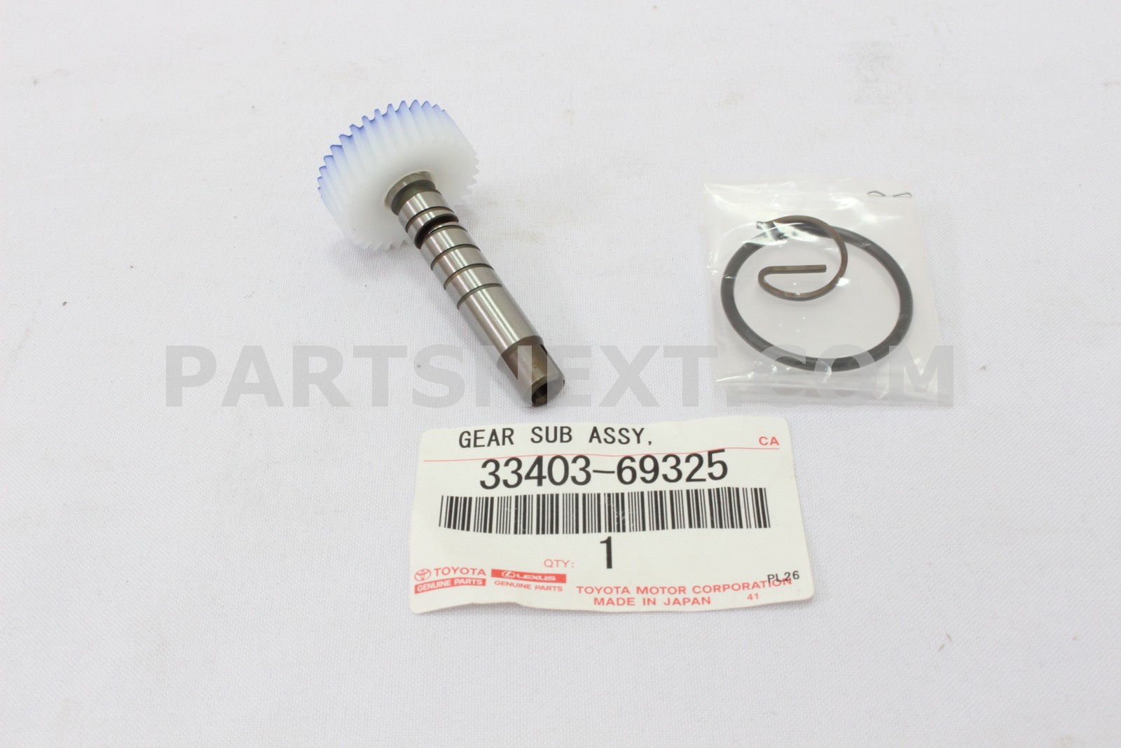 Toyota :: 33403-69325 GEAR SUB-ASSY, SPEEDOMETER DRIVEN (ATM)