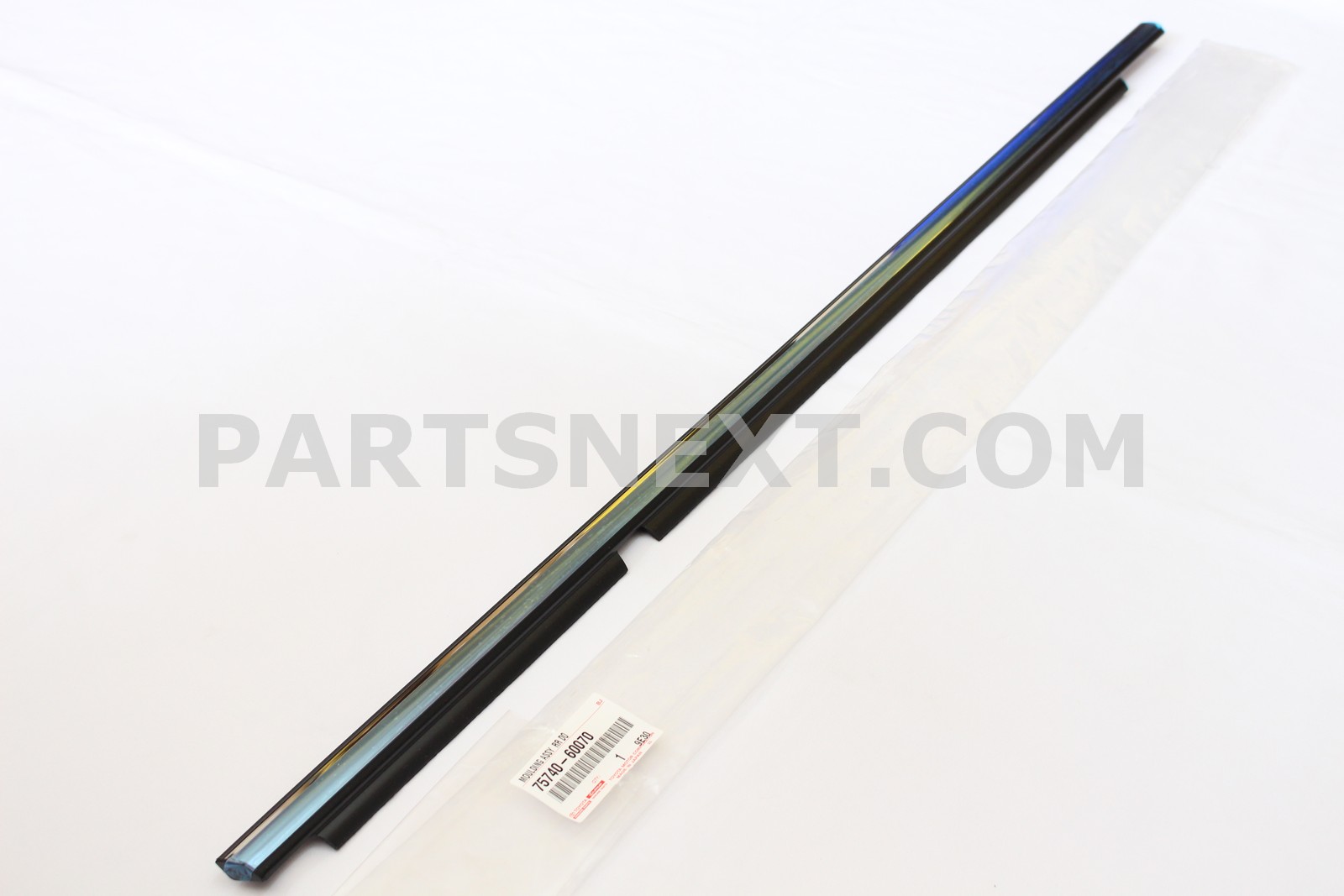 Toyota :: 75740-60070 MOULDING ASSY, REAR DOOR BELT, LH