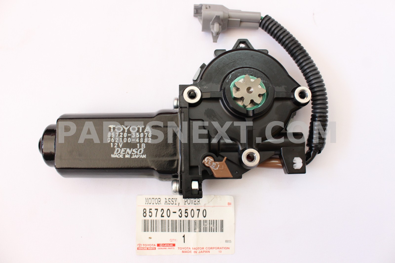 Toyota :: 85720-35070 MOTOR ASSY, POWER WINDOW REGULATOR, FRONT LH