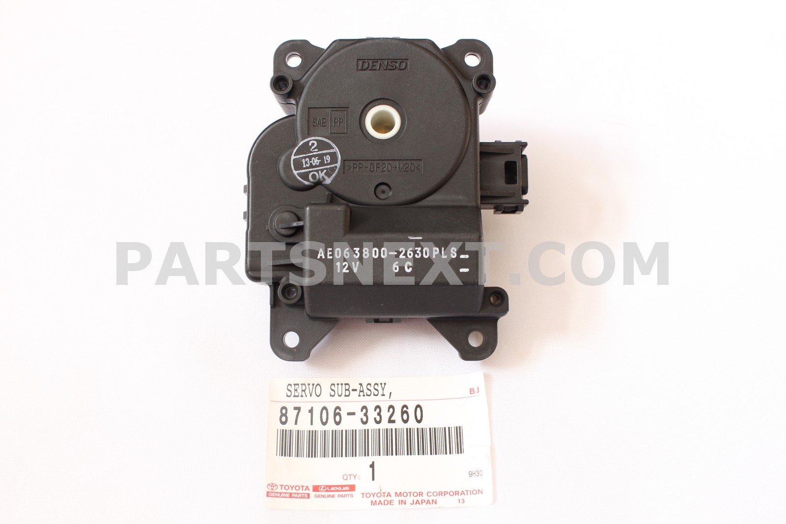 Toyota :: 87106-33260 DAMPER SERVO SUB-ASSY, AIR CONDITIONER