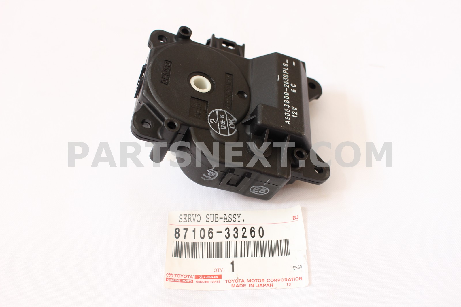 Toyota :: 87106-33260 DAMPER SERVO SUB-ASSY, AIR CONDITIONER