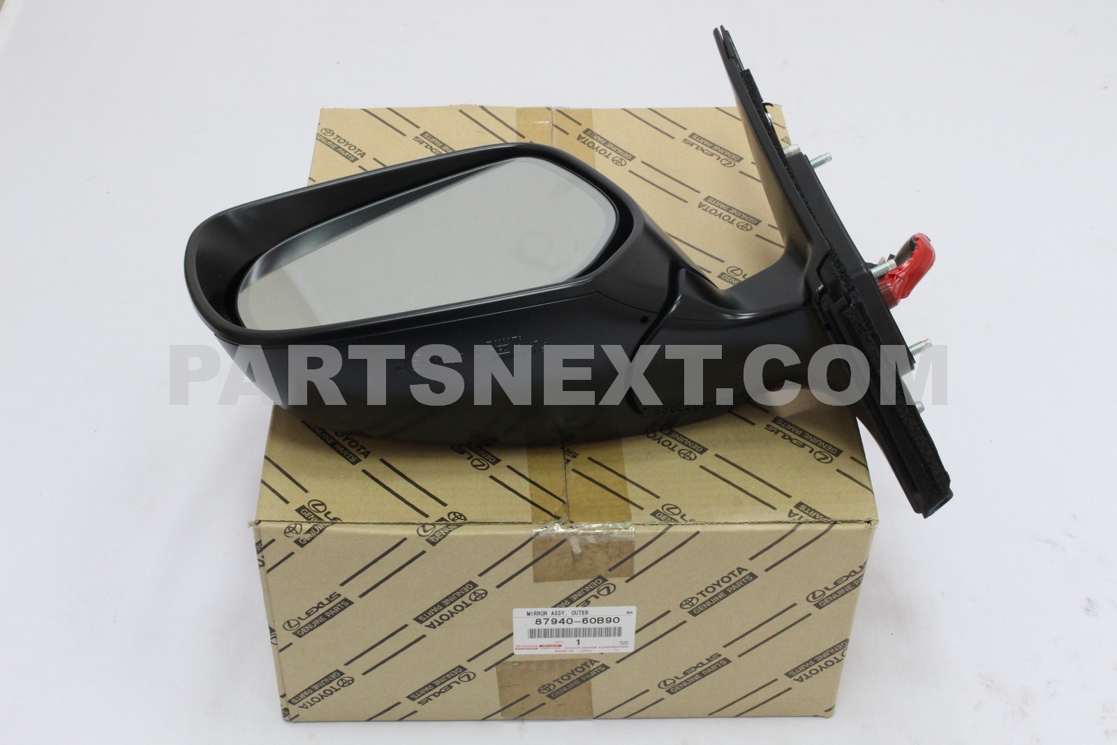 書法掛軸16 Toyota LANDCRUISER 12-20 SIDE MIRROR BLACK W/LAMP LH - 87940