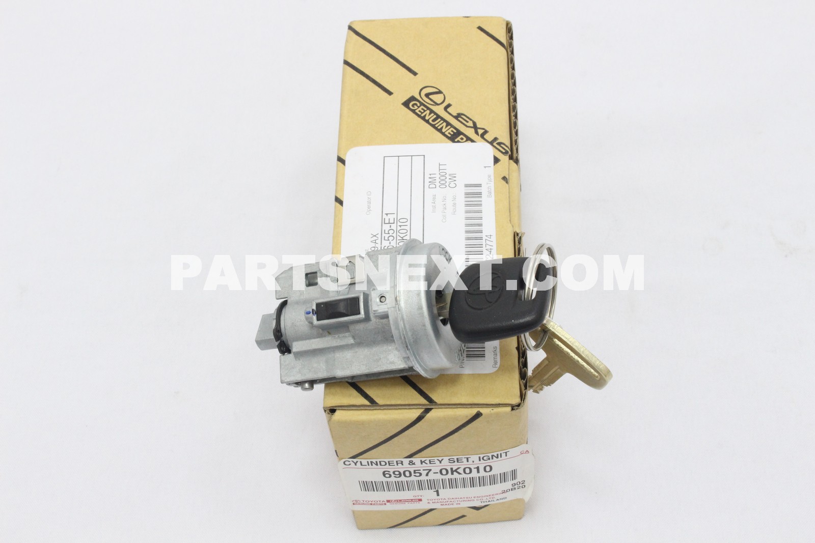 Toyota :: 69057-0K010 CYLINDER & KEY SET, IGNITION SWITCH LOCK