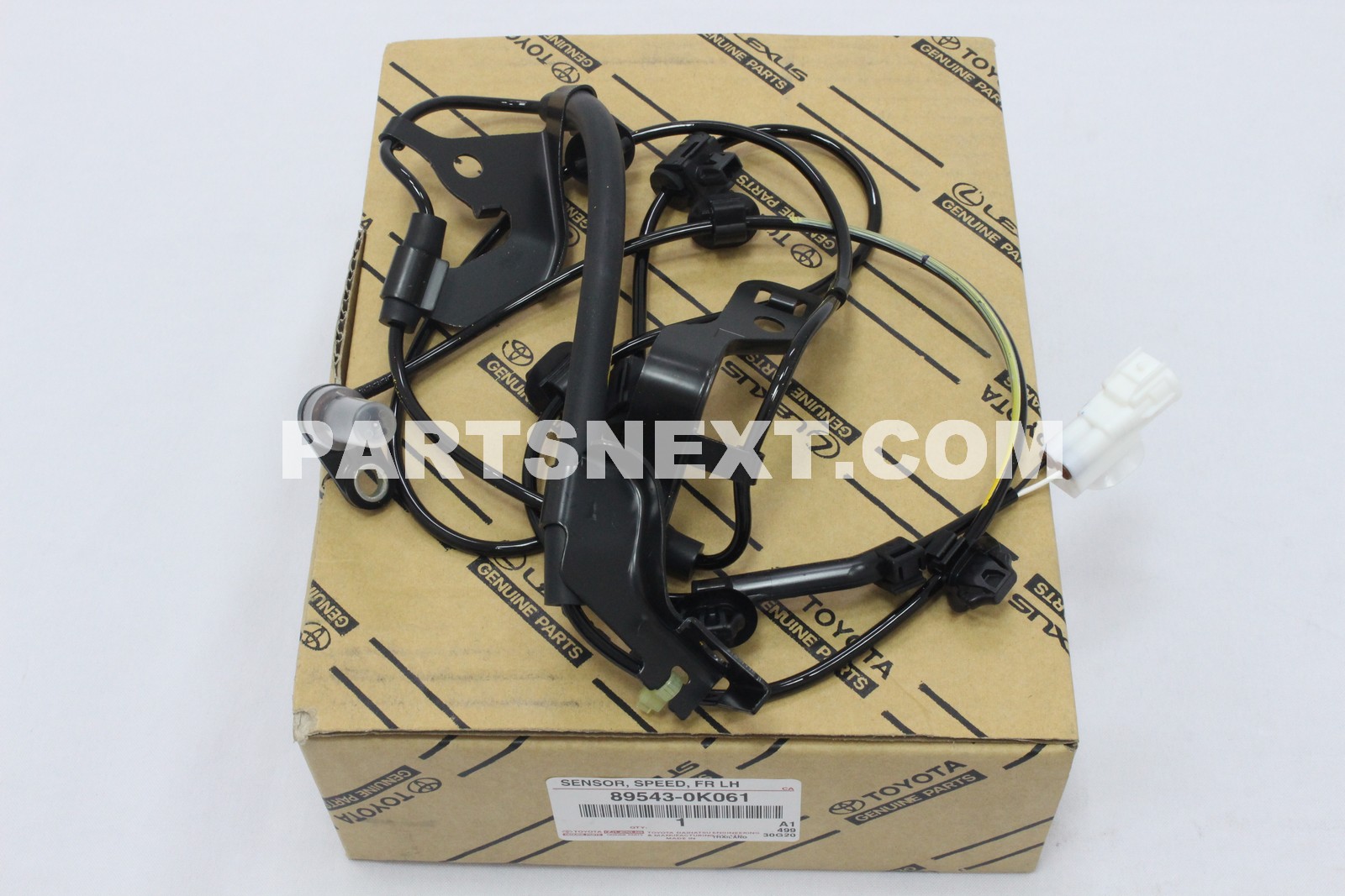 89543-0K061 GENUINE OEM TOYOTA SENSOR, SPEED, FRONT LH