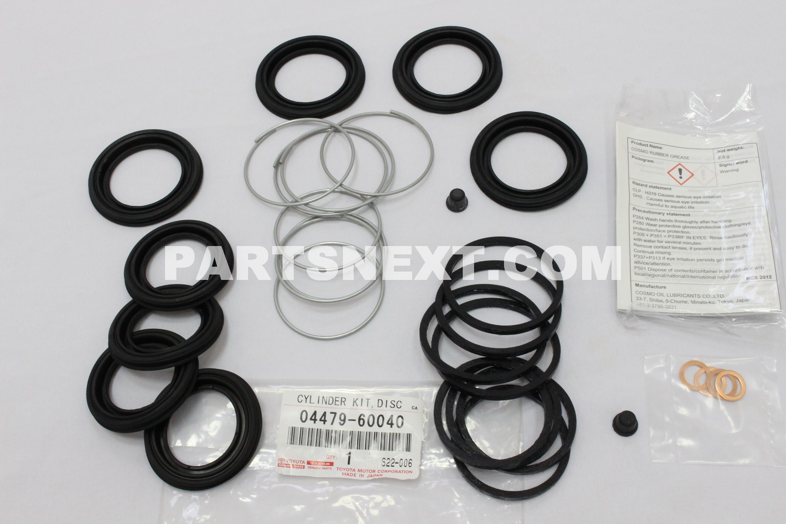 Toyota :: 04479-60040 CYLINDER KIT, DISC BRAKE, FRONT