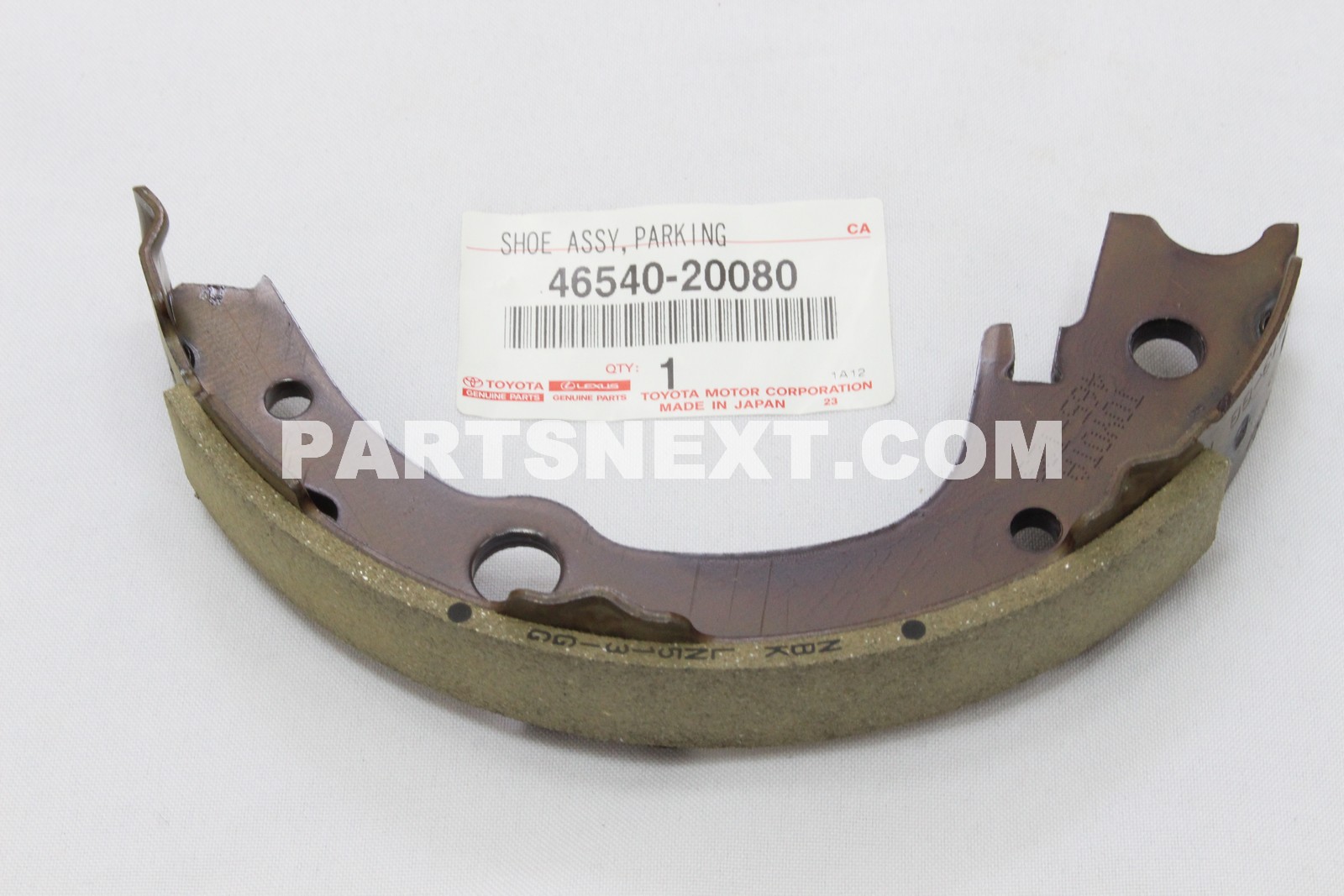 Toyota :: 46540-20080 SHOE ASSY, PARKING BRAKE NO.1, RH/LH
