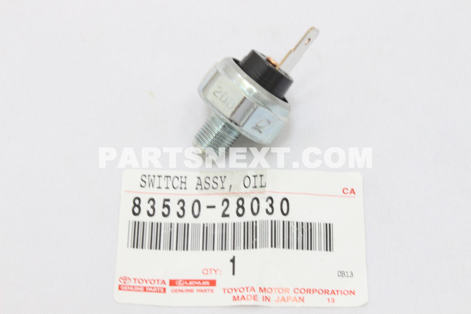 Toyota :: 83530-28030 SWITCH ASSY, OIL PRESSURE (FOR ENGINE) Toyota :: 83530-28030 SWITCH ASSY, OIL PRESSURE (FOR ENGINE)