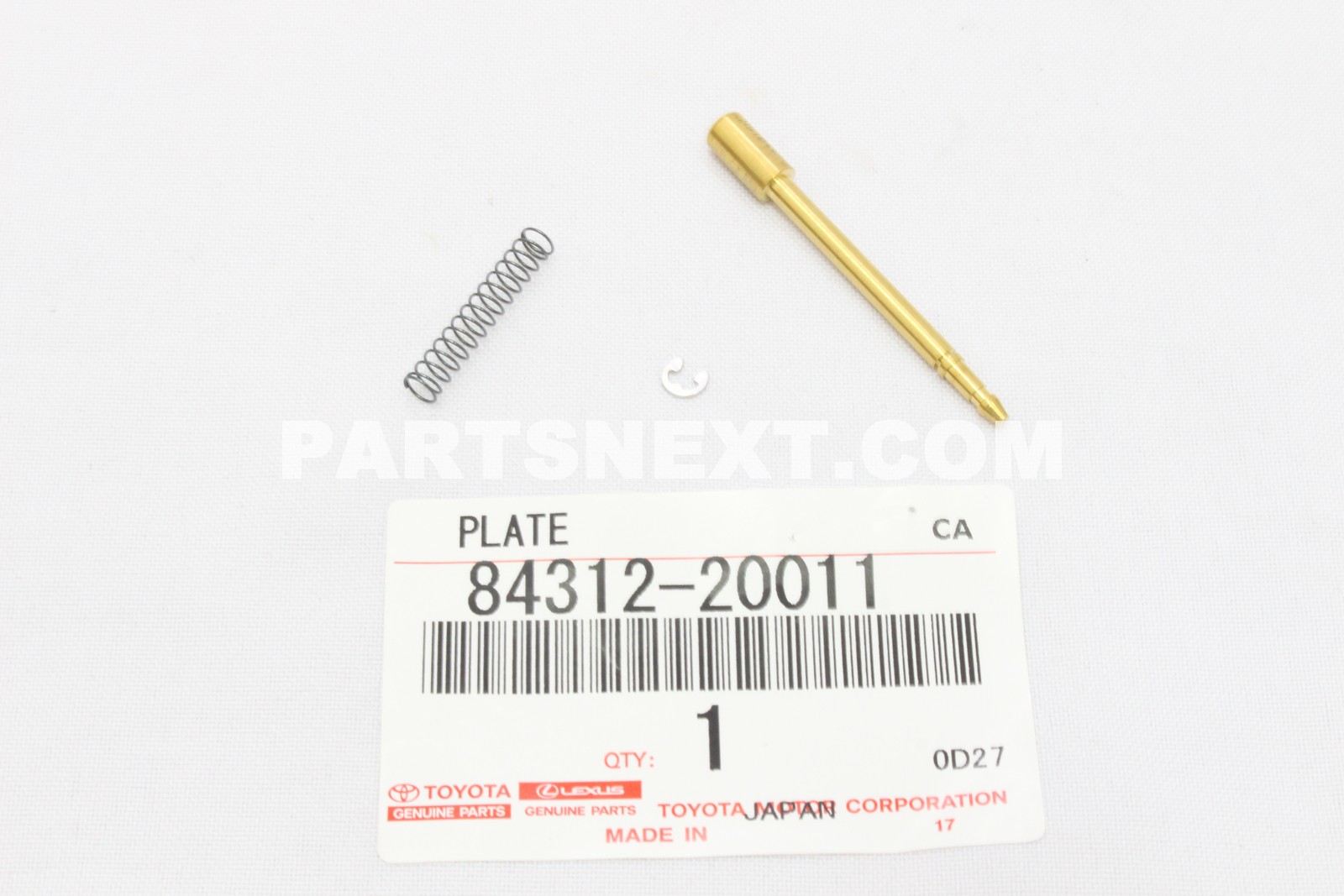 Toyota 8431220011 PLATE, HORN CONTACT