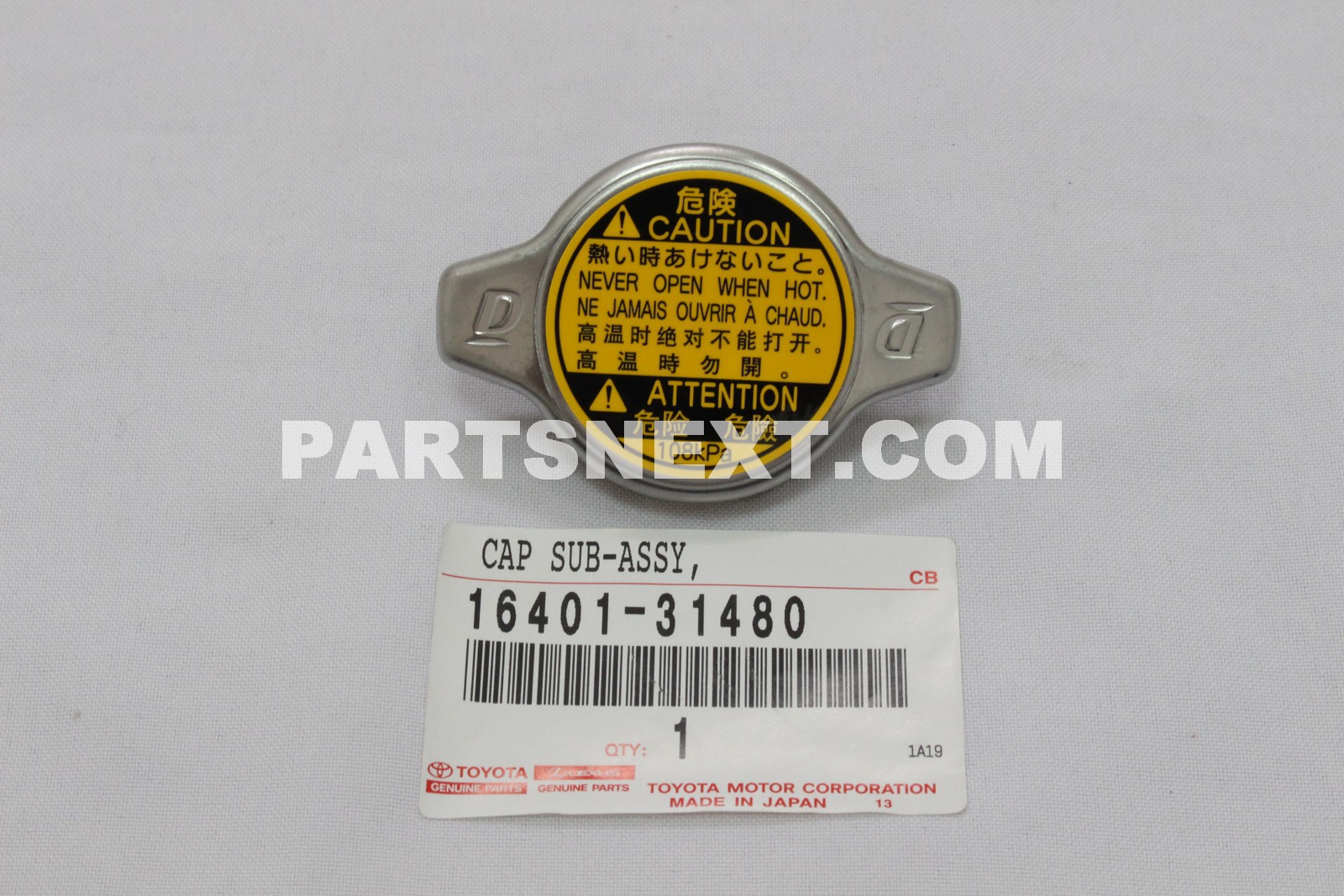 Toyota :: 16401-31480 CAP SUB-ASSY, RADIATOR