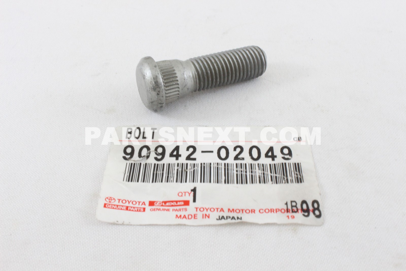 Toyota :: 90942-02049 BOLT, HUB (FOR FRONT AXLE), RH/LH