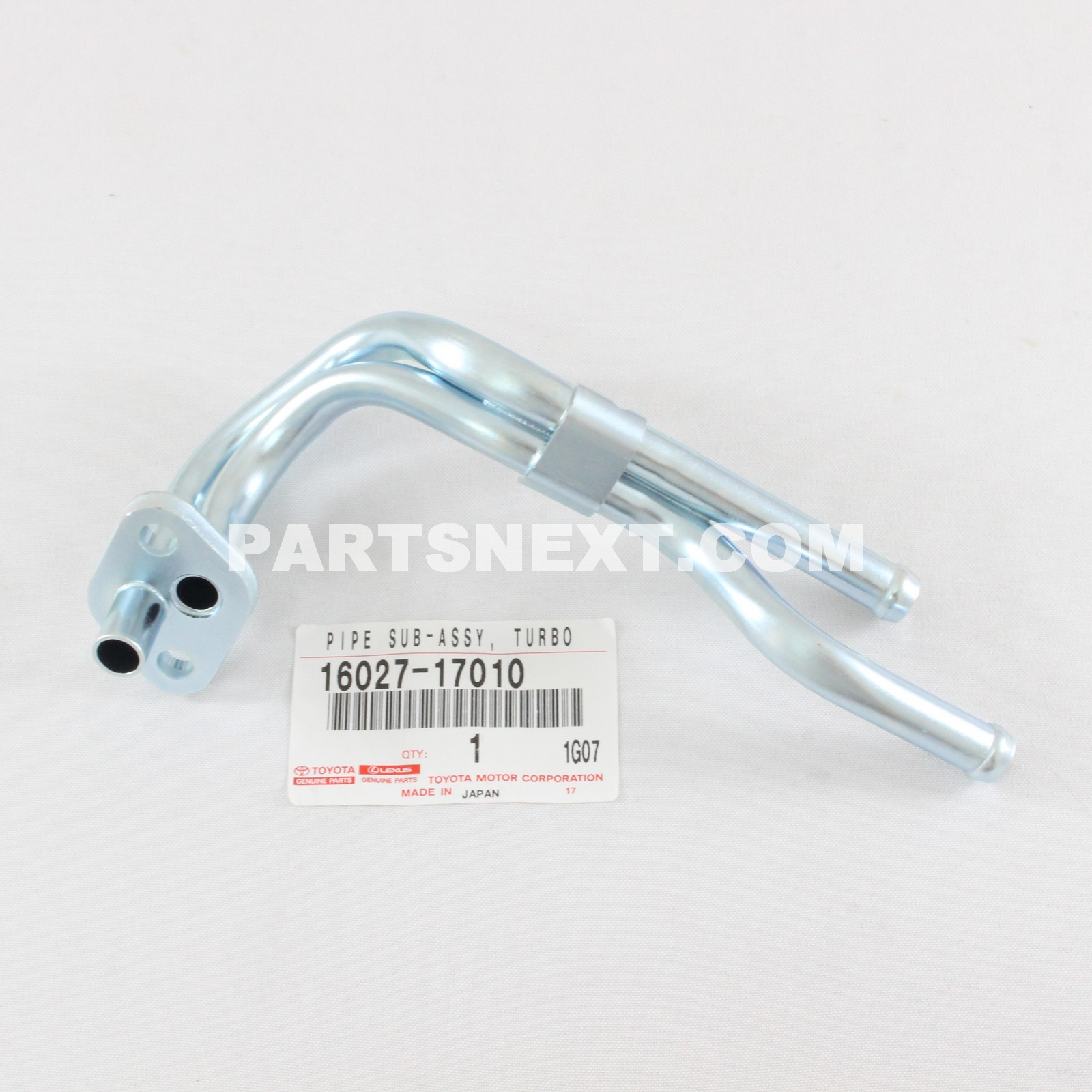 Toyota :: 16027-17010 PIPE SUB-ASSY, TURBO WATER, NO.1 Toyota :: 16027-17010 PIPE SUB-ASSY, TURBO WATER, NO.1