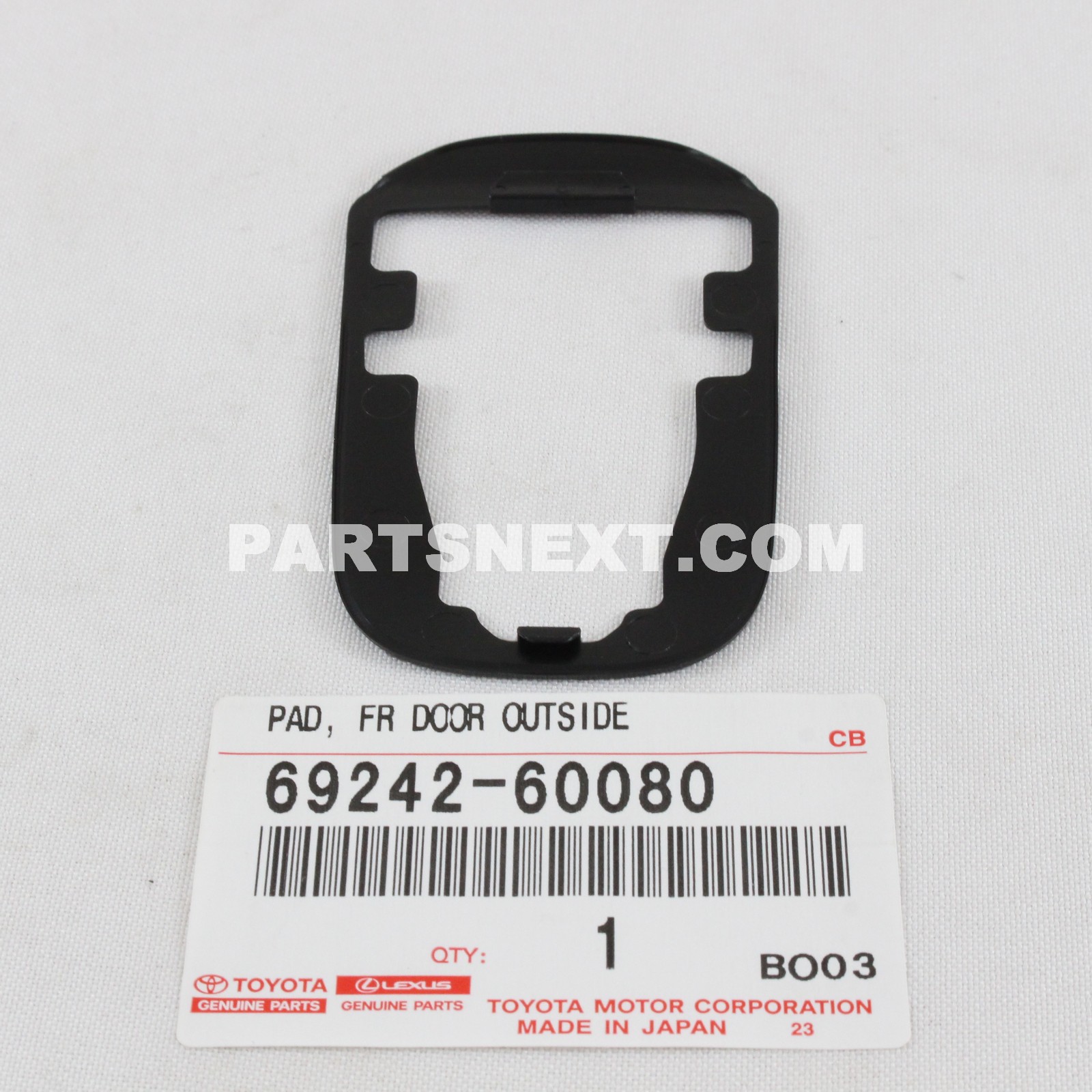 Toyota :: 69242-60080 PAD, FRONT DOOR OUTSIDE HANDLE, REAR, RH/LH