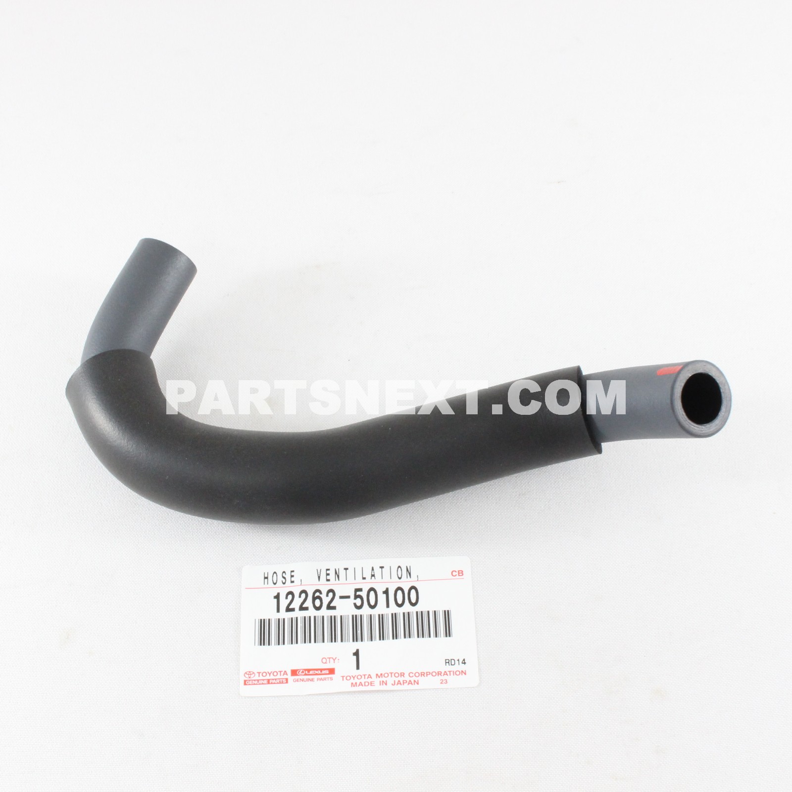 12262-22150 Toyota Hose no.2 1226222150 ventilation New Genuine OEM Part 
