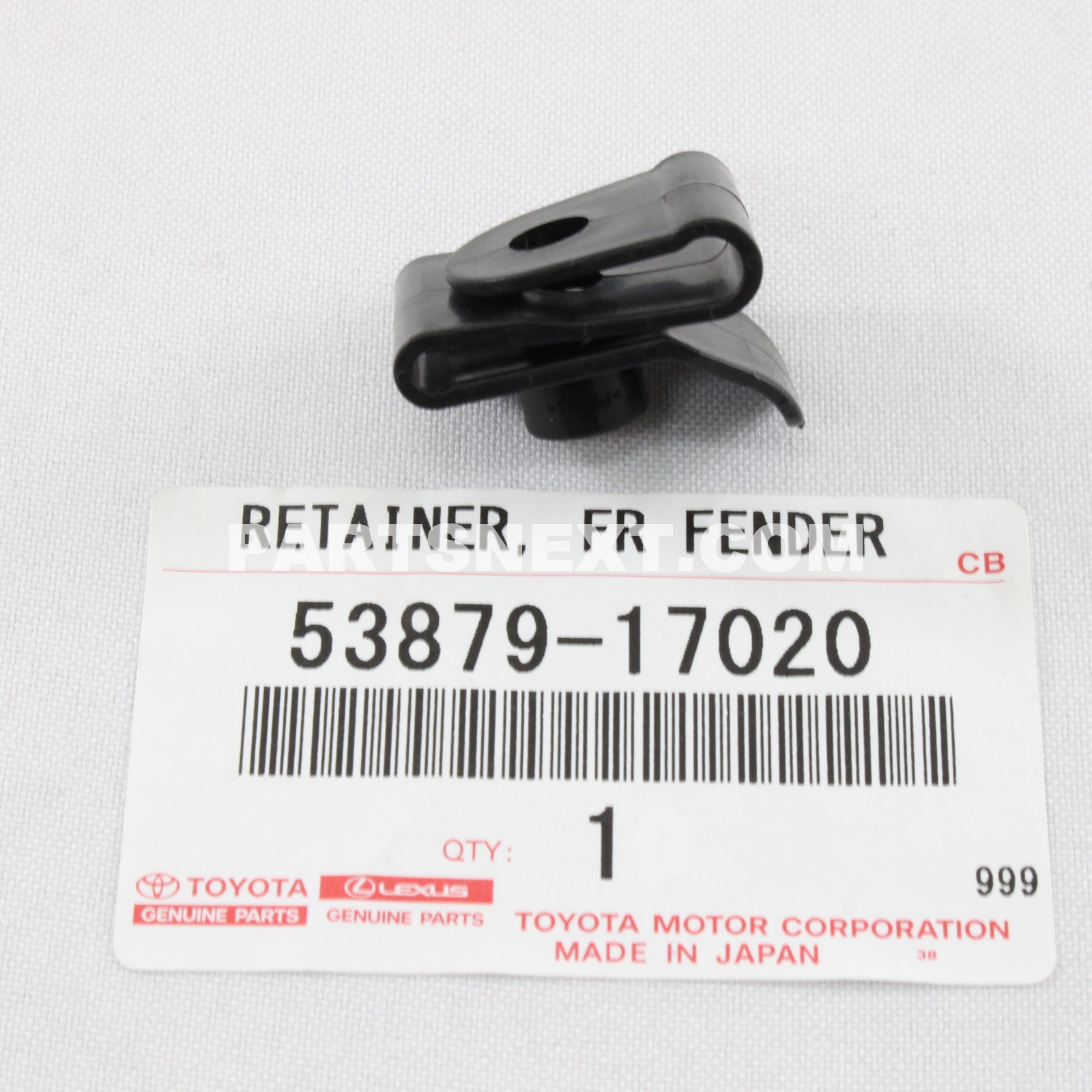 Toyota :: 53879-17020 RETAINER, FRONT FENDER LINER