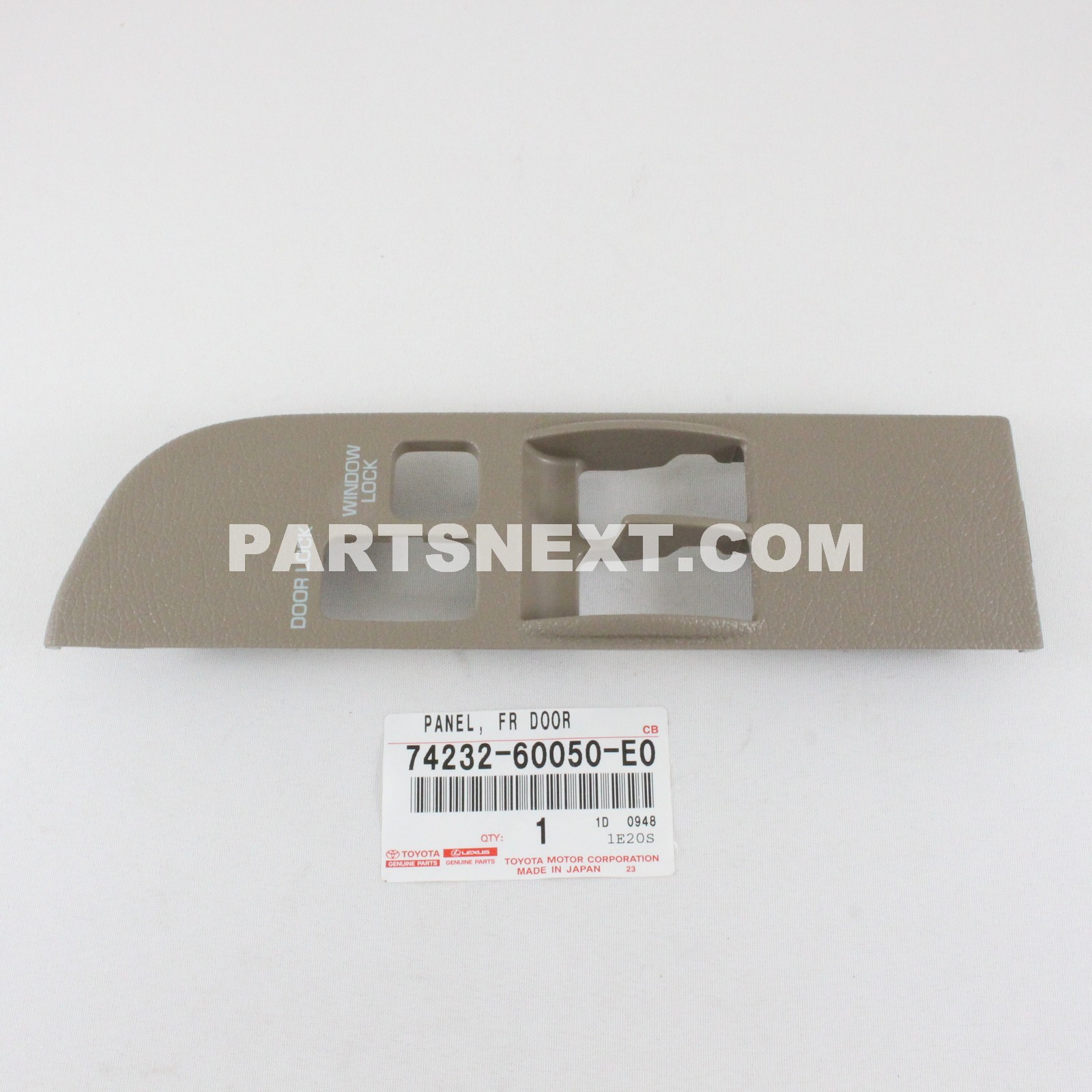 Toyota :: 74232-60050-E0 PANEL, FRONT ARMREST BASE, UPPER LH