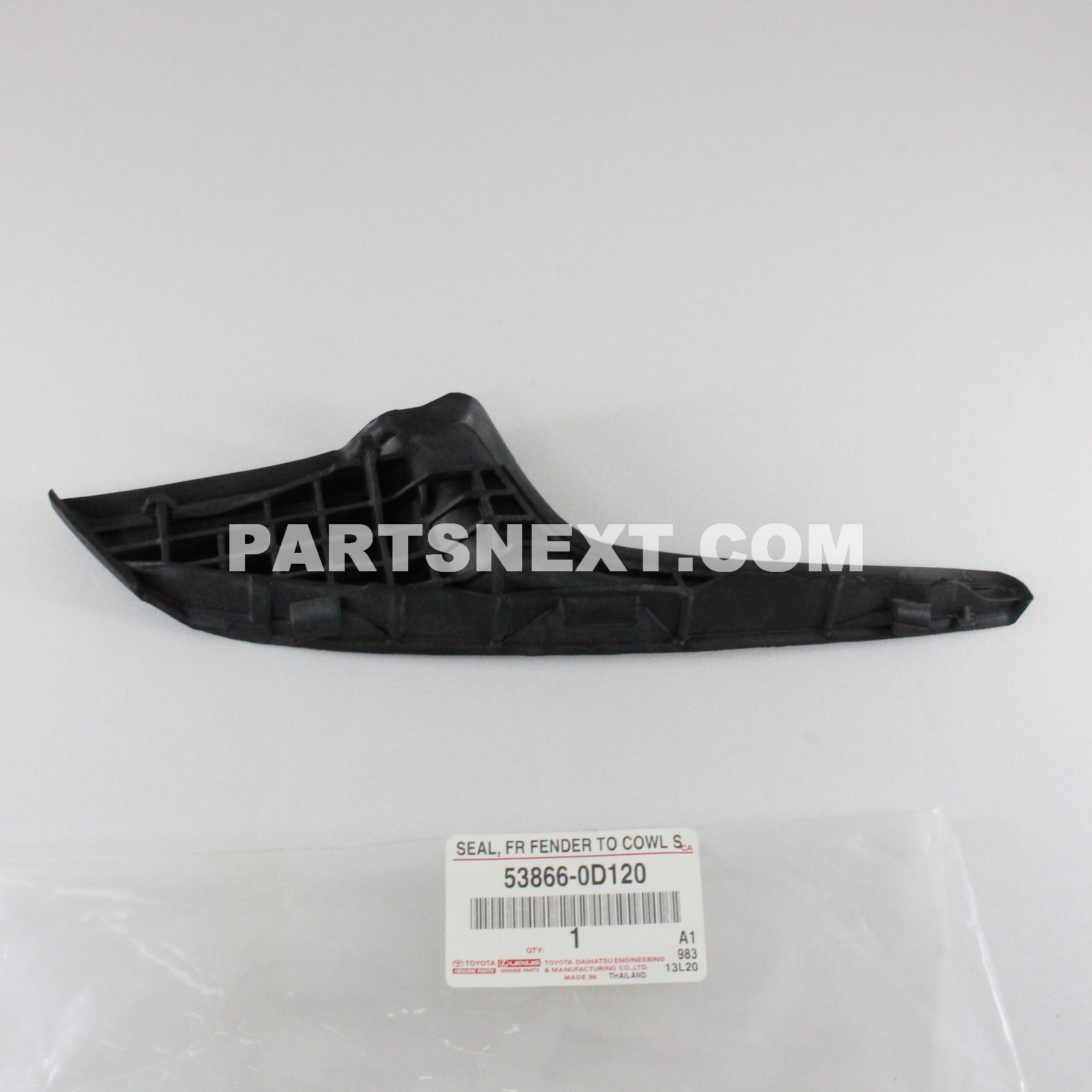 Genuine OEM Toyota RAV4 Right Front Fender-to-Cowl Side Seal – 53866-42012 – Made In Japan