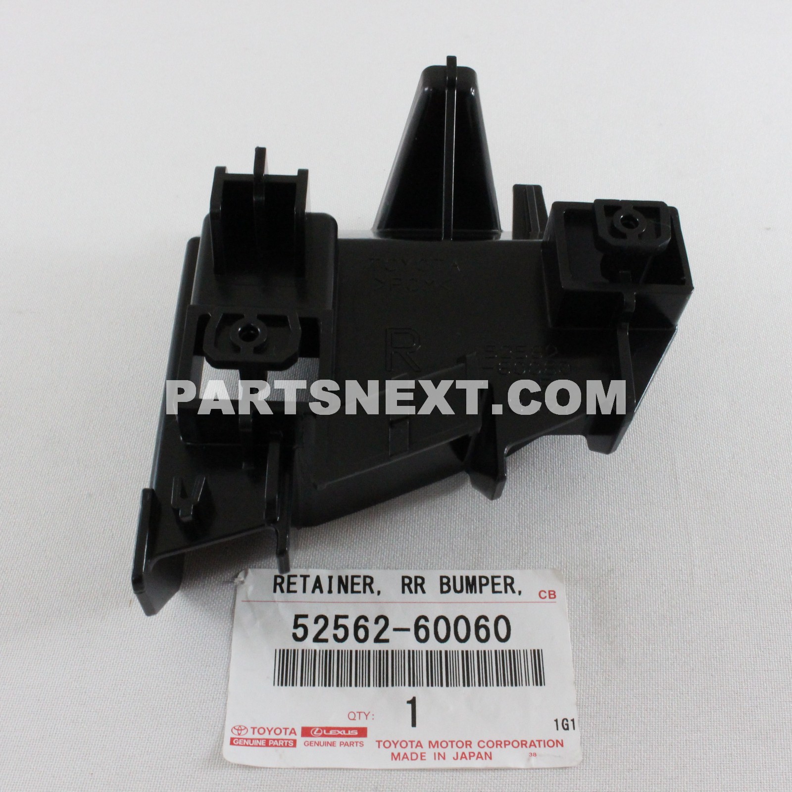 Toyota :: 52562-60060 RETAINER, REAR BUMPER, UPPER RH