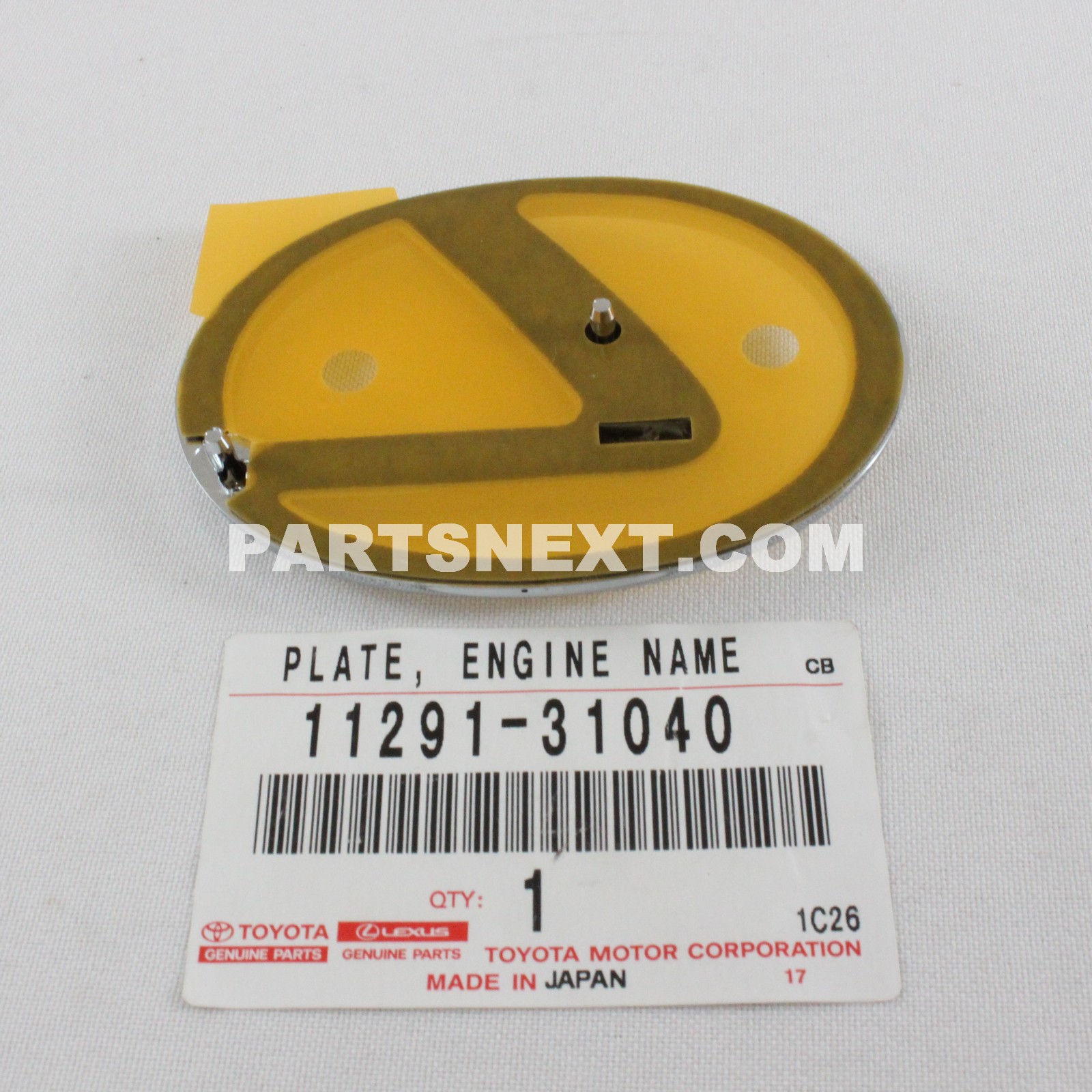 確認ページです Toyota :: 11291-31040 PLATE, ENGINE NAME