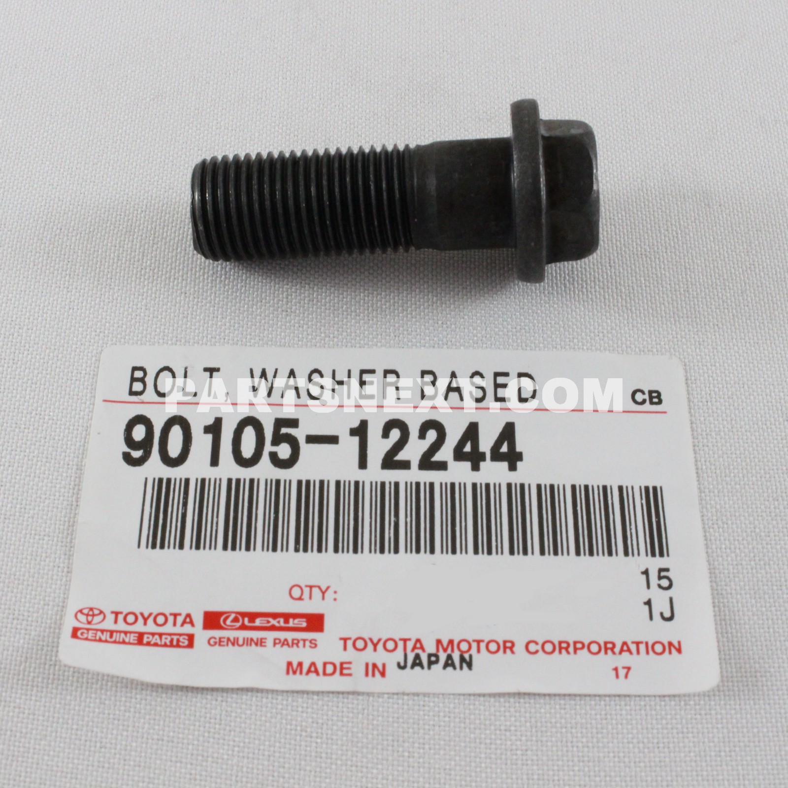 Toyota 9010512244 BOLT, HEXAGON(FOR DRIVE PLATE SETTING)