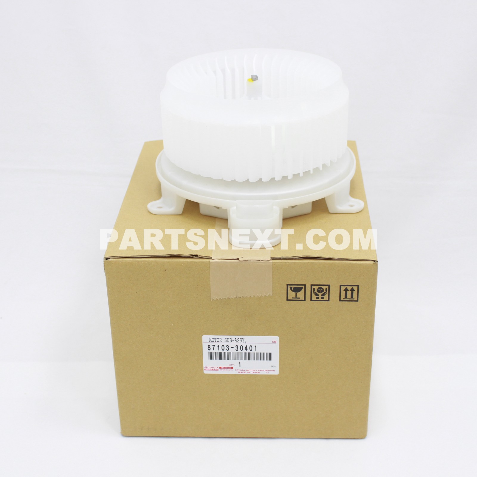 Toyota :: 87103-30401 MOTOR SUB-ASSY, BLOWER W/FAN
