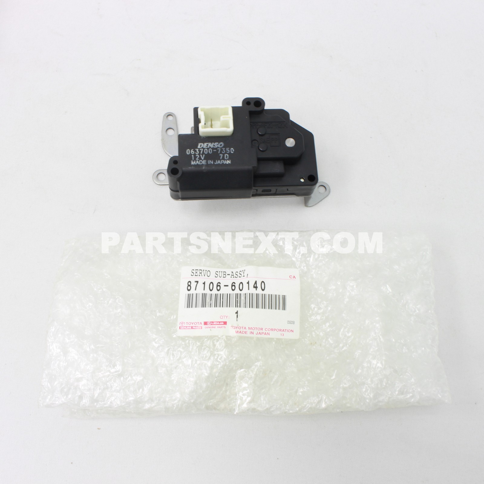 Toyota :: 87106-60140 SERVO SUB-ASSY, DAMPER(FOR REAR HEATER)