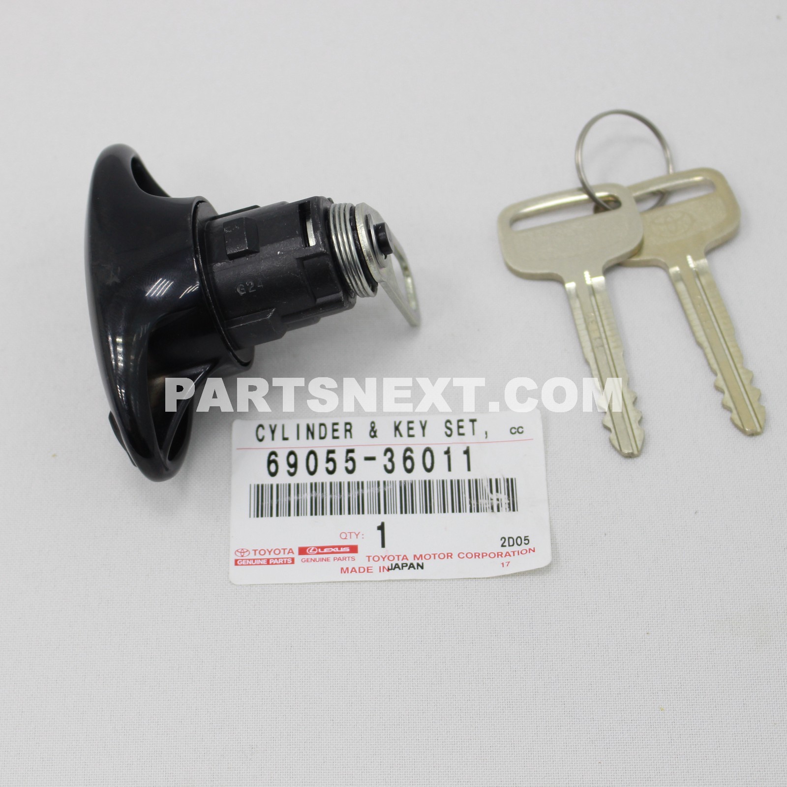 Toyota :: 69055-36011 CYLINDER & KEY SET, BACK DOOR LOCK