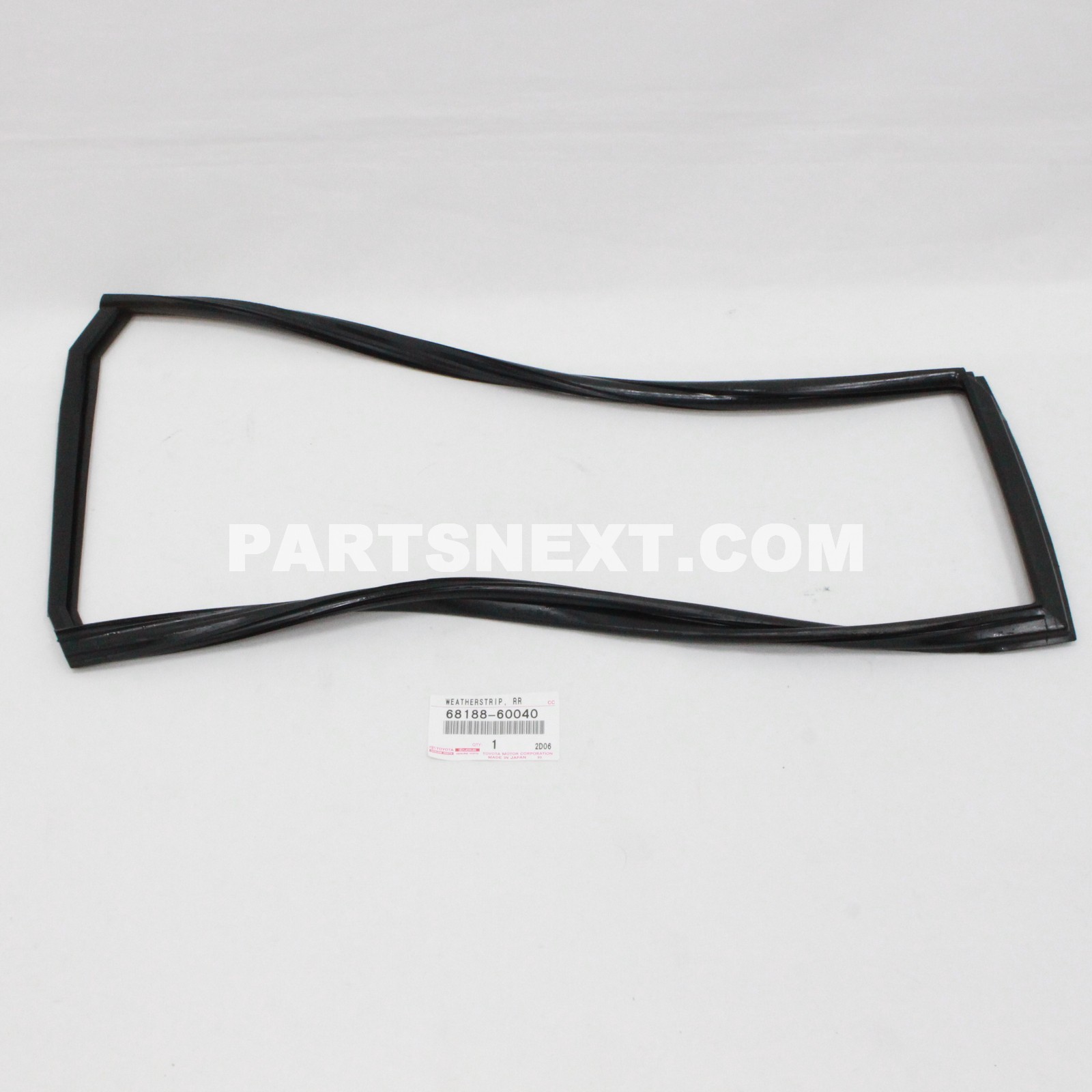Toyota 6818860040 WEATHERSTRIP, REAR DOOR QUARTER WINDOW, RH