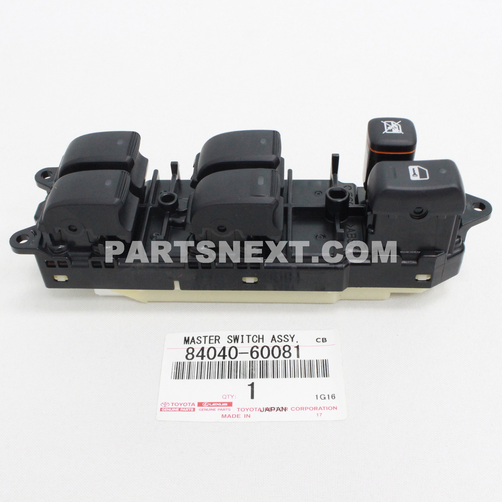Toyota :: 84040-60081 MASTER SWITCH ASSY, POWER WINDOW REGULATOR