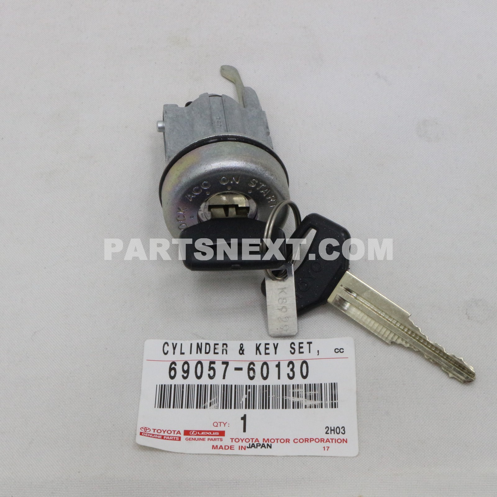 Toyota 6905760130 CYLINDER & KEY SET, IGNITION SWITCH LOCK