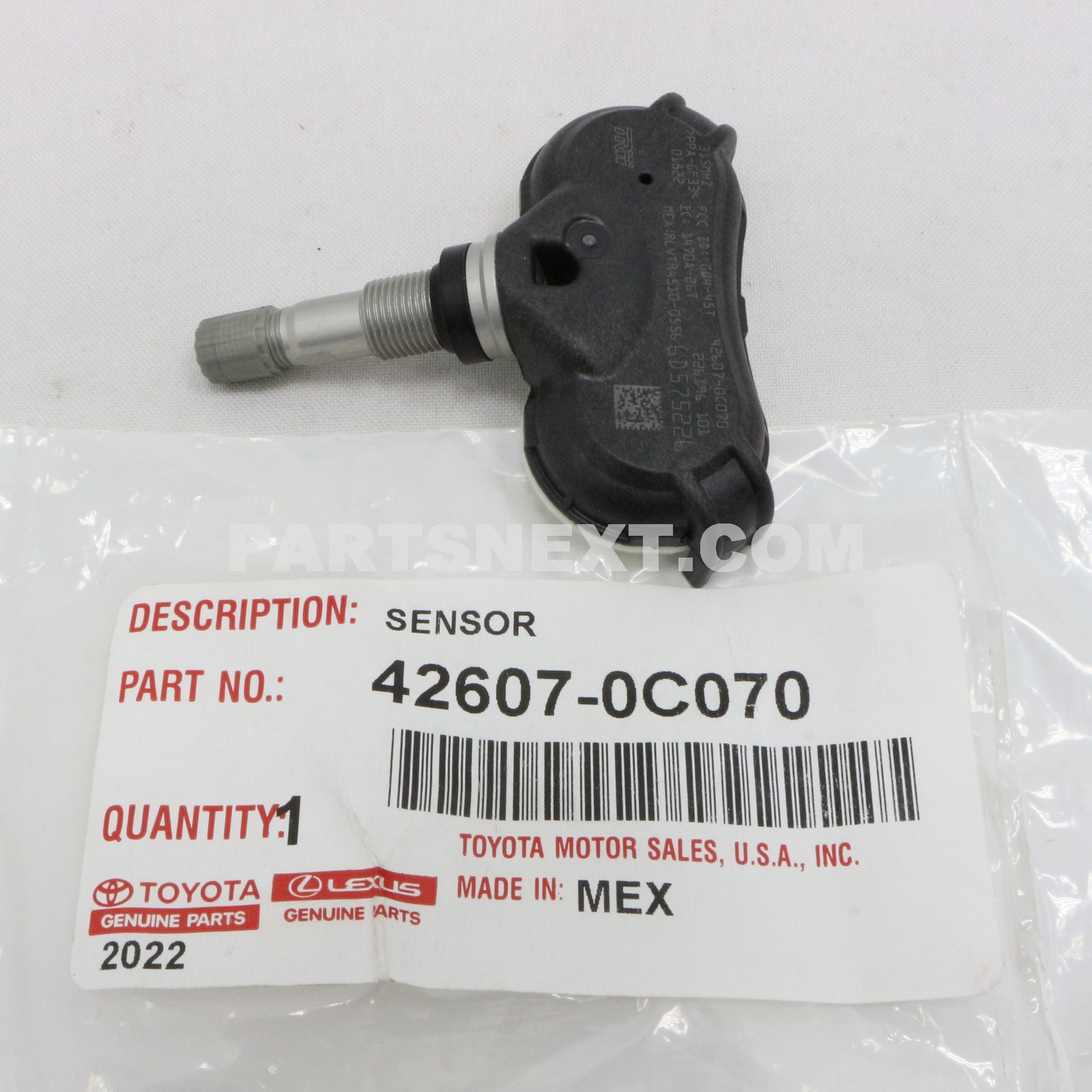 Toyota :: 42607-0C070 VALVE SUB-ASSY, TIRE PRESSURE MONITOR