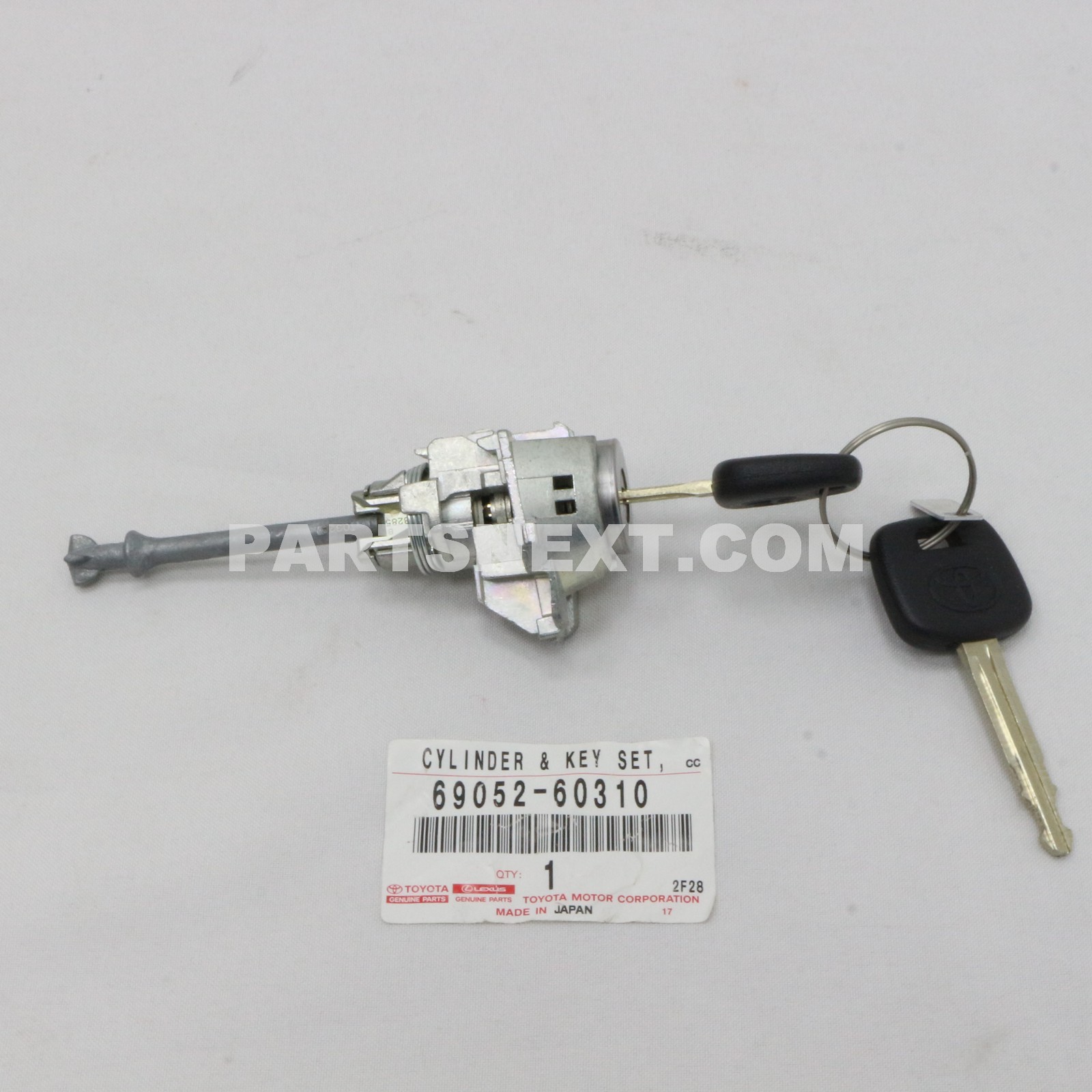 Toyota :: 69052-60310 CYLINDER & KEY SET, DOOR LOCK, LH