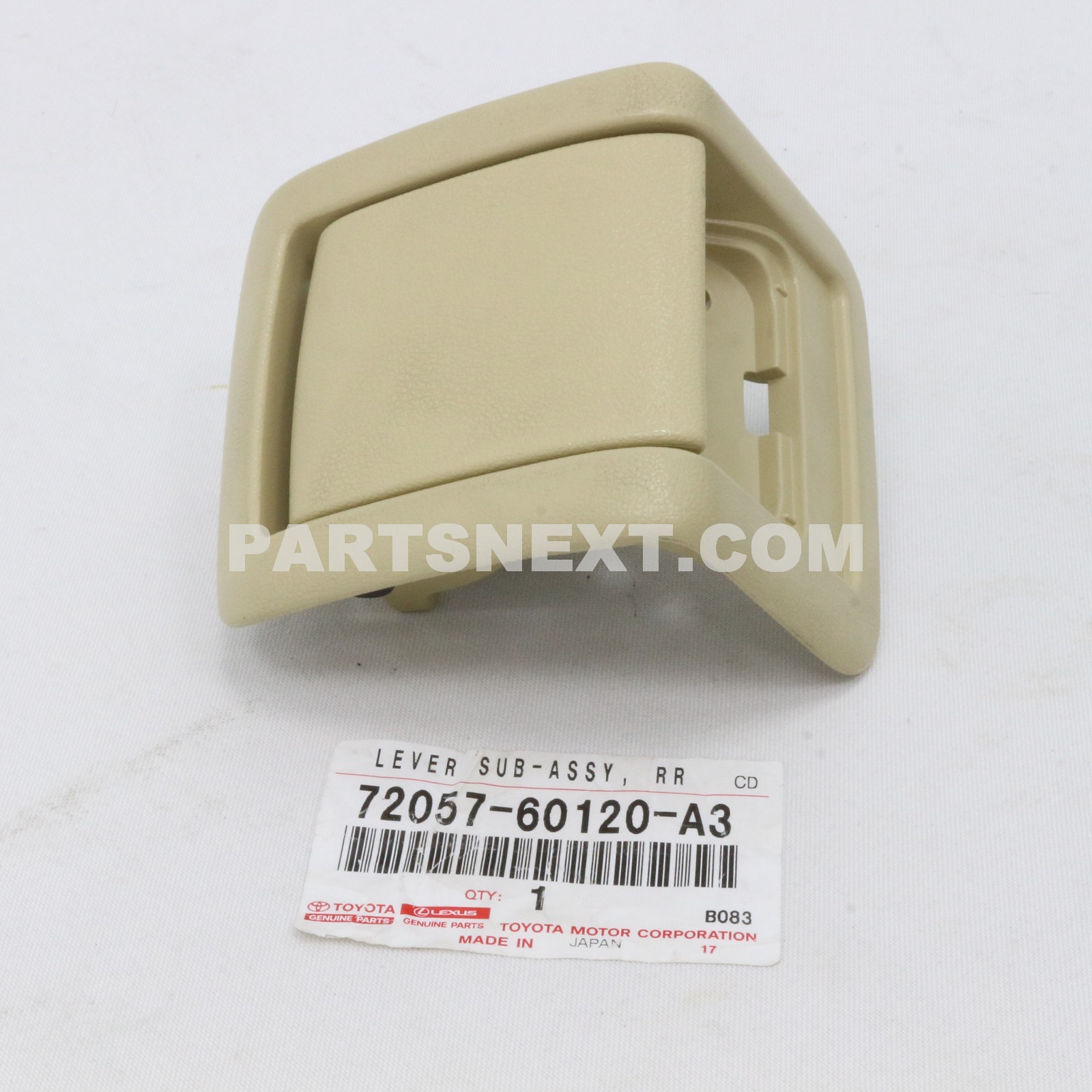Toyota :: 72057-60120-A3 LEVER SUB-ASSY, REAR SEAT LOCK CONTROL