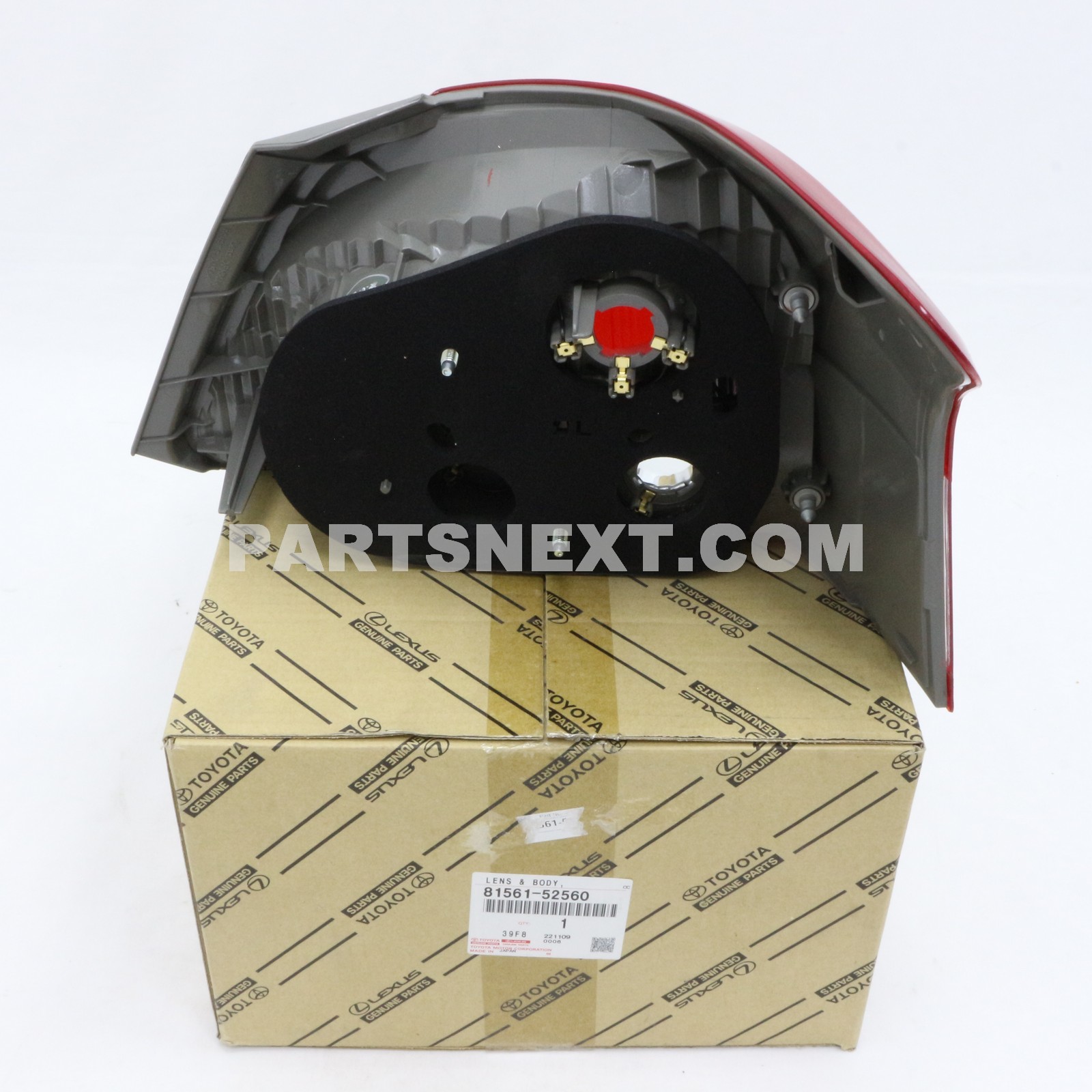 Toyota :: 81561-52560 LENS & BODY, REAR COMBINATION LAMP, LH