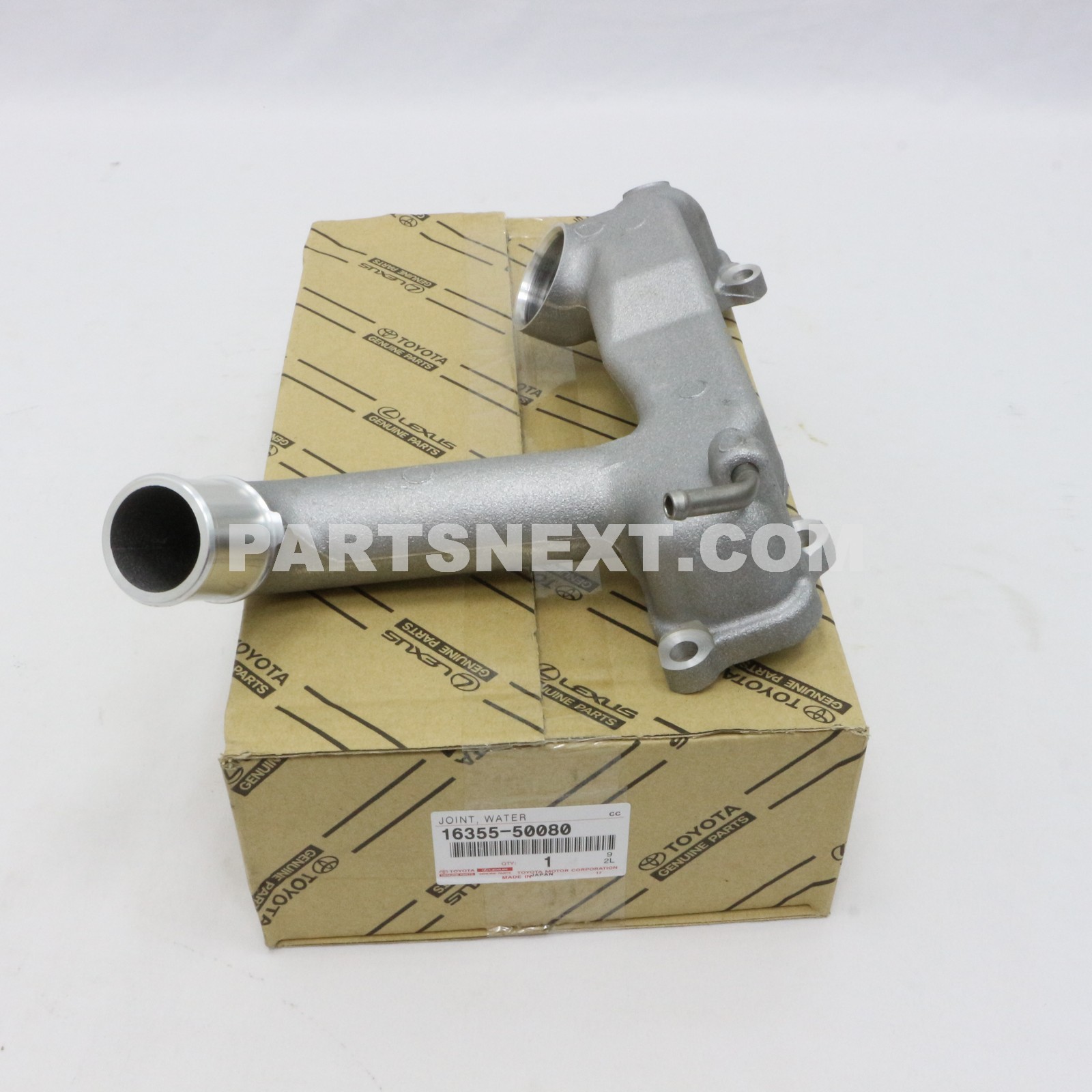 Toyota :: 16355-50080 JOINT, WATER BY-PASS, FRONT
