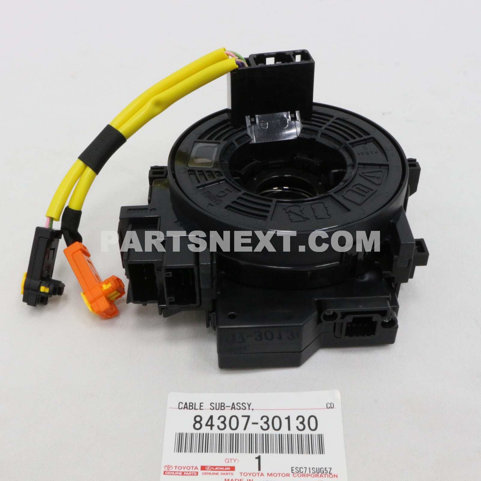 Toyota :: 84307-30130 CABLE SUB-ASSY, SPIRAL W/SENSOR