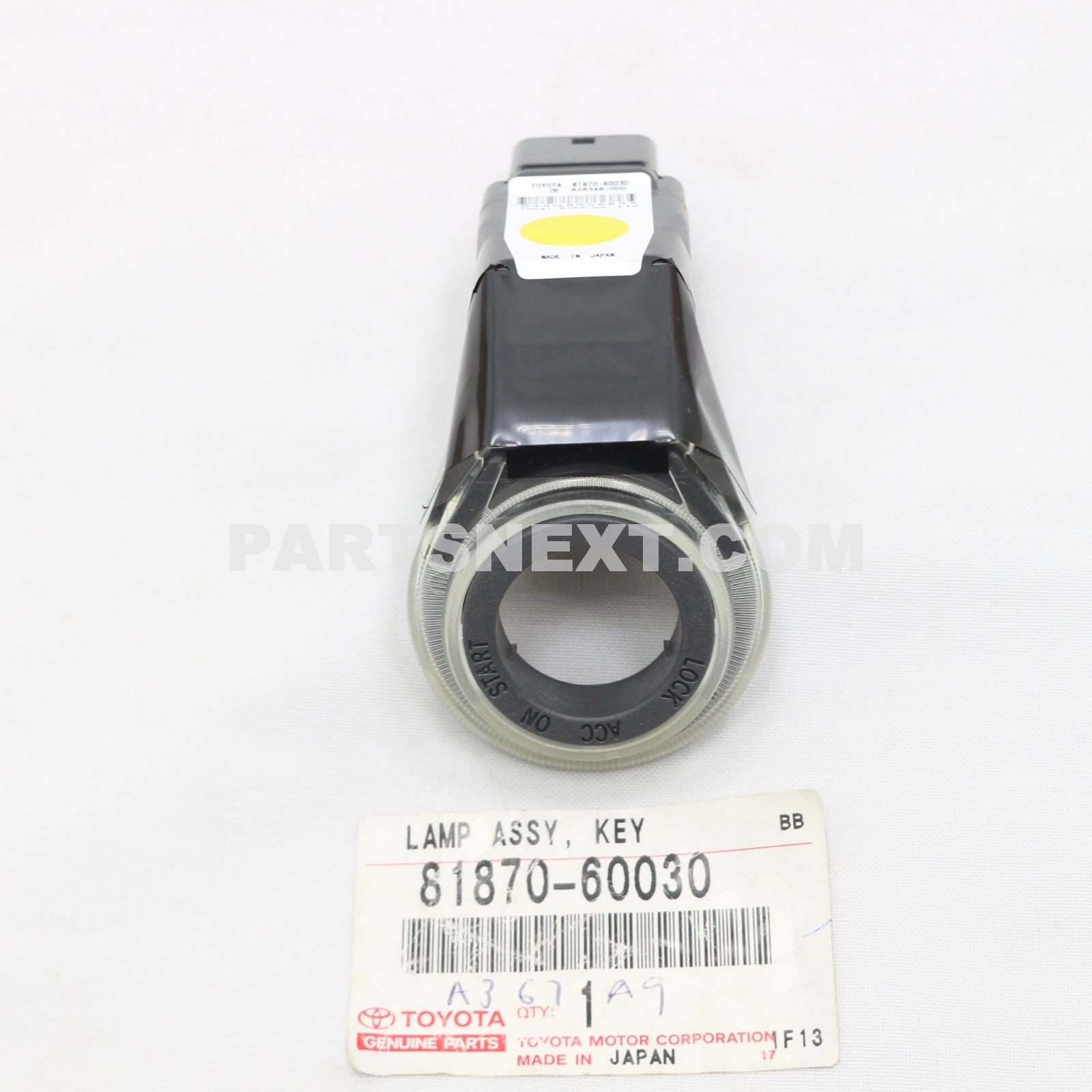 Toyota :: 81870-60030 LAMP ASSY, KEY CYLINDER