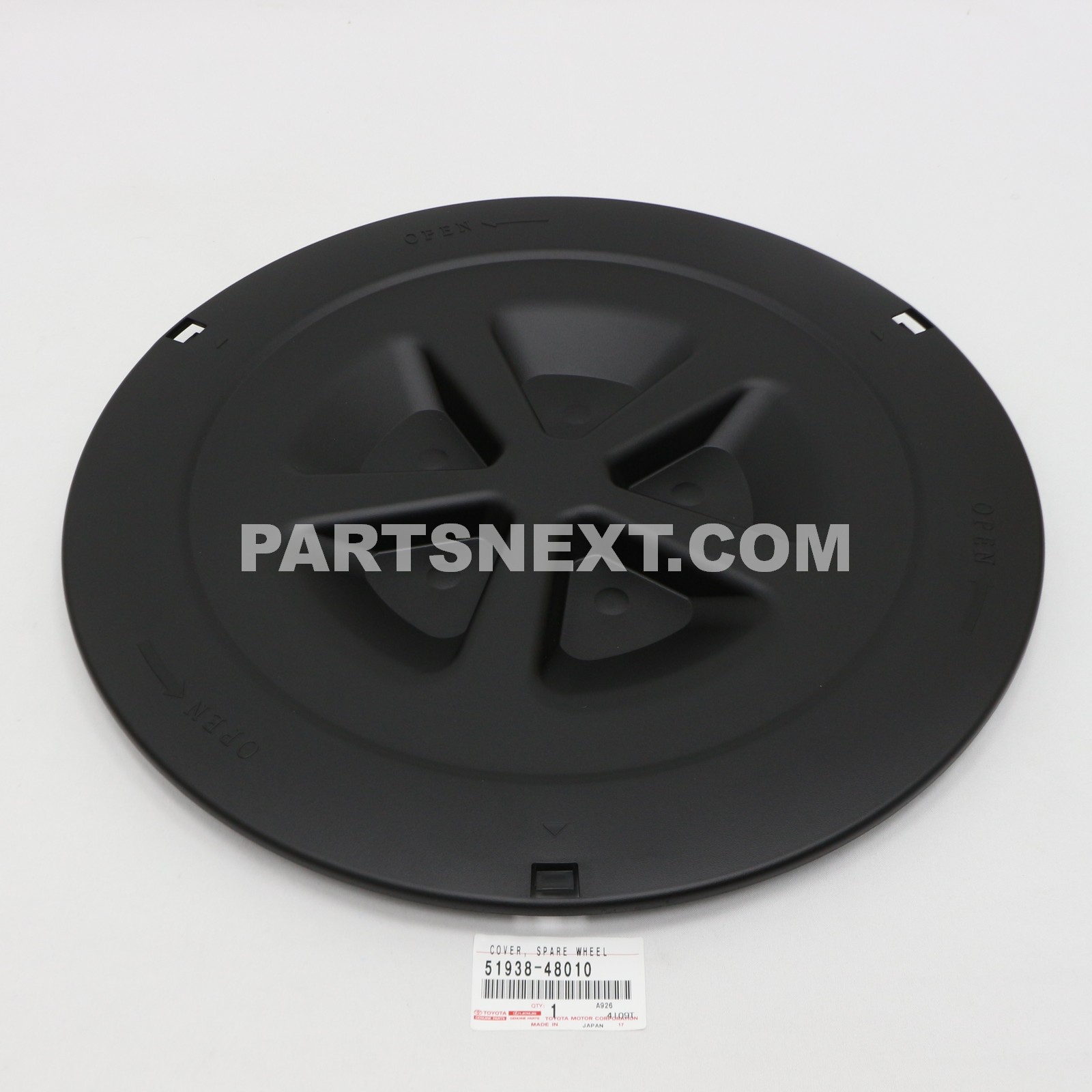 Wheel Lwr Shell Toyota :: 51938-48010 COVER, SPARE WHEEL CARRIER HINGE, LWR