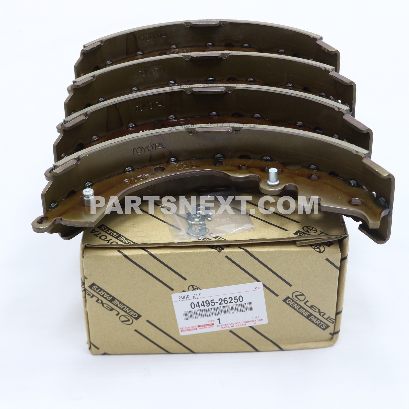 Toyota :: 04495-26250 SHOE KIT, BRAKE, RR