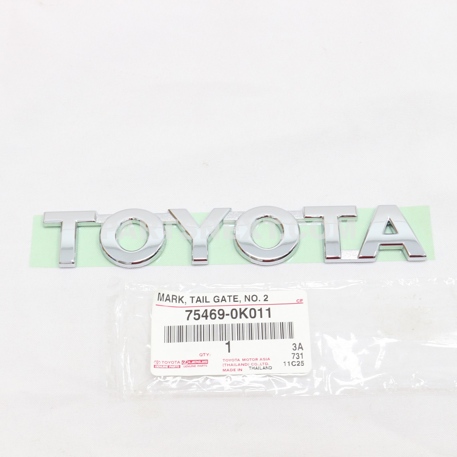 Toyota :: 75469-0K011 MARK, TAIL GATE, NO.2