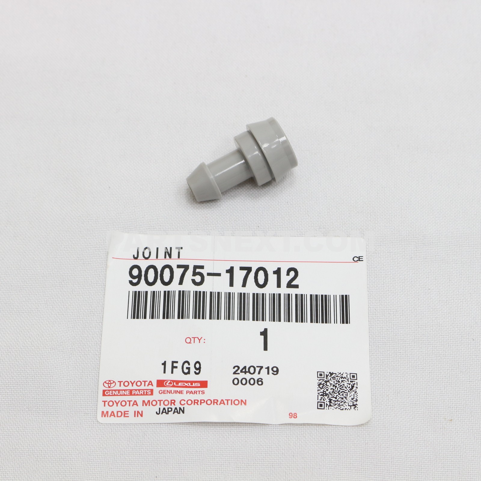 17012 Toyota :: 90075-17012 HOSE, HEADLAMP CLEANER(FROM MOTOR TO JOINT)