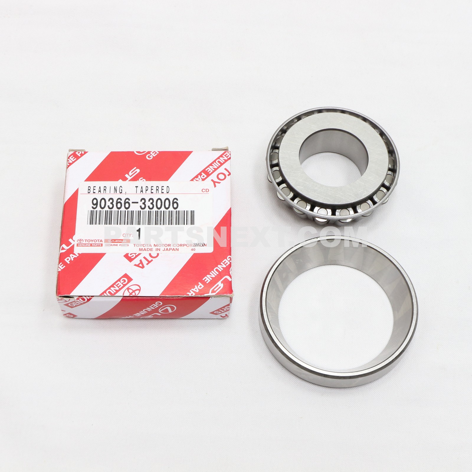 Toyota :: 90366-33006 BEARING, TAPERED ROLLER (FOR REAR DRIVE PINION FRONT)