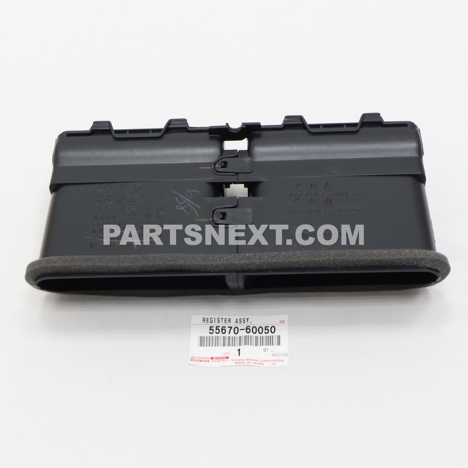 Toyota :: 55670-60050 REGISTER ASSY, INSTRUMENT PANEL, CENTER