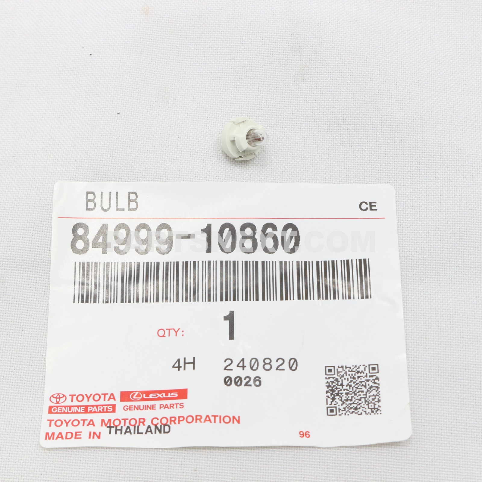 Toyota :: 84999-10860 BULB (FOR POWER SLIDE DOOR MAIN SWITCH)