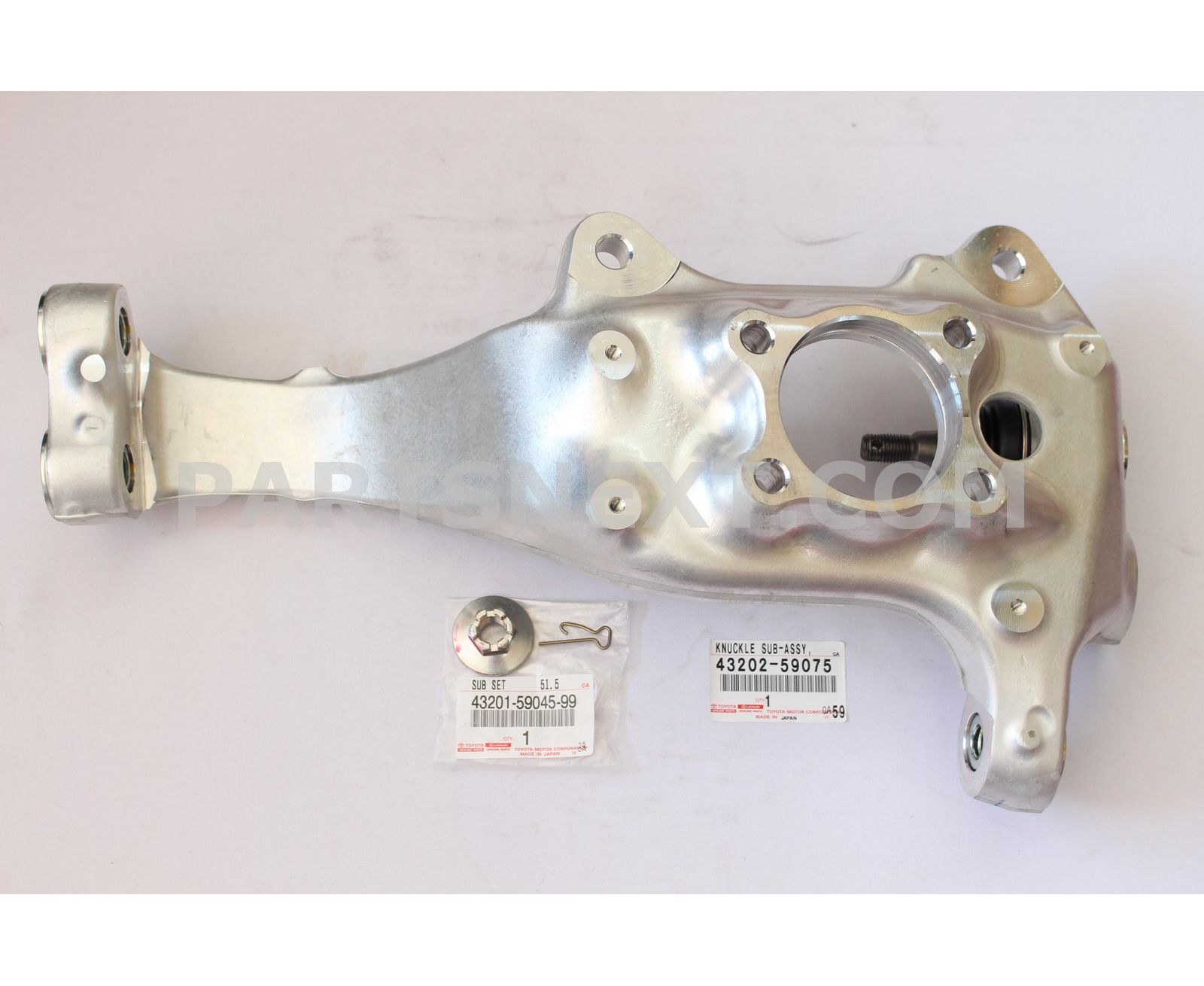 Toyota :: 43202-59075 KNUCKLE, STEERING, LH