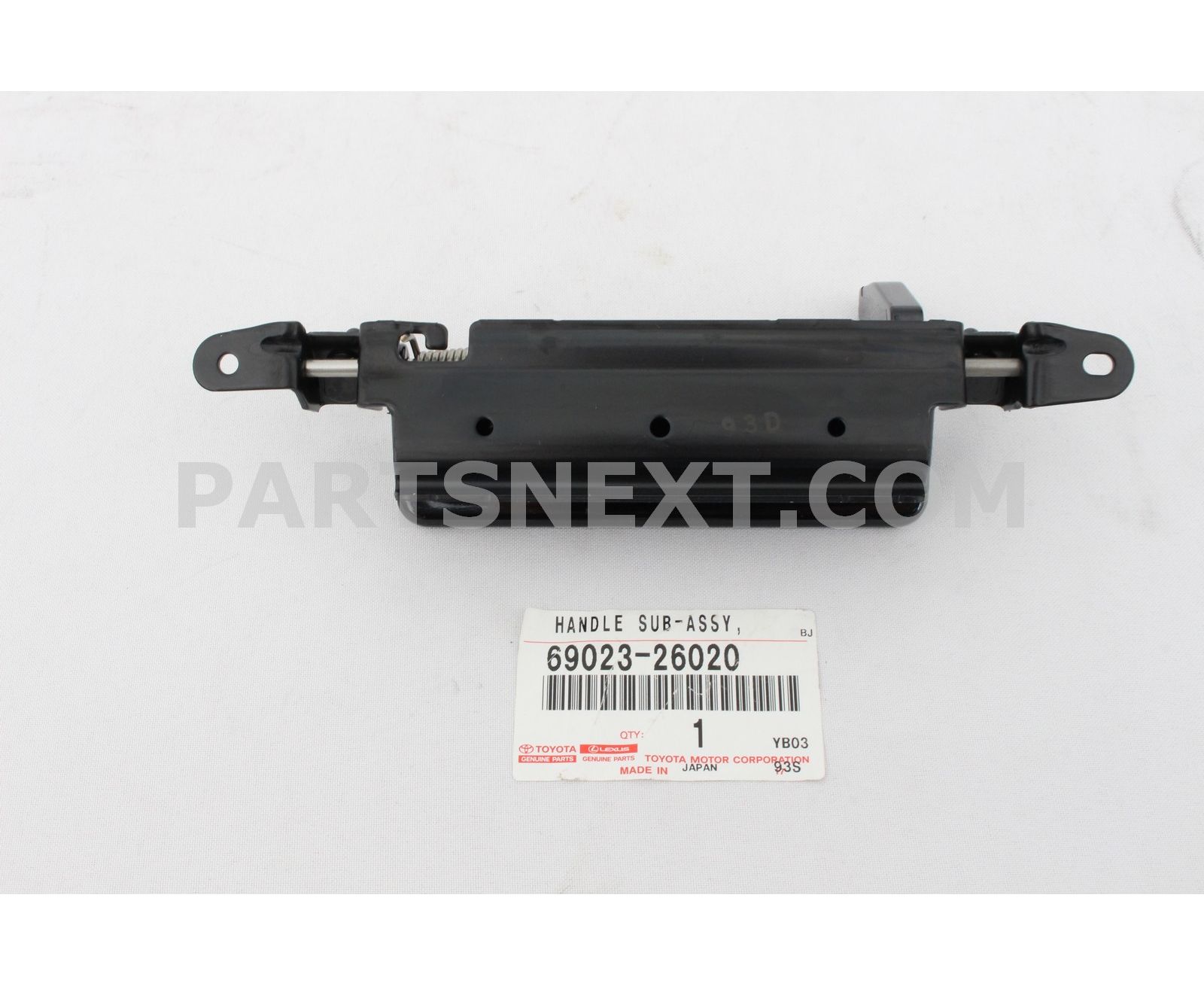 Toyota :: 69023-26020 HANDLE, BACK DOOR OUTSIDE