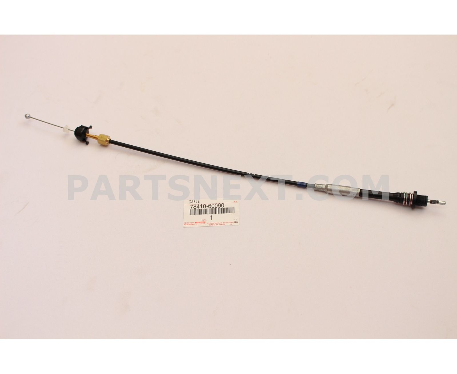 Toyota 7841060090 CABLE ASSY, THROTTLE CONTROL
