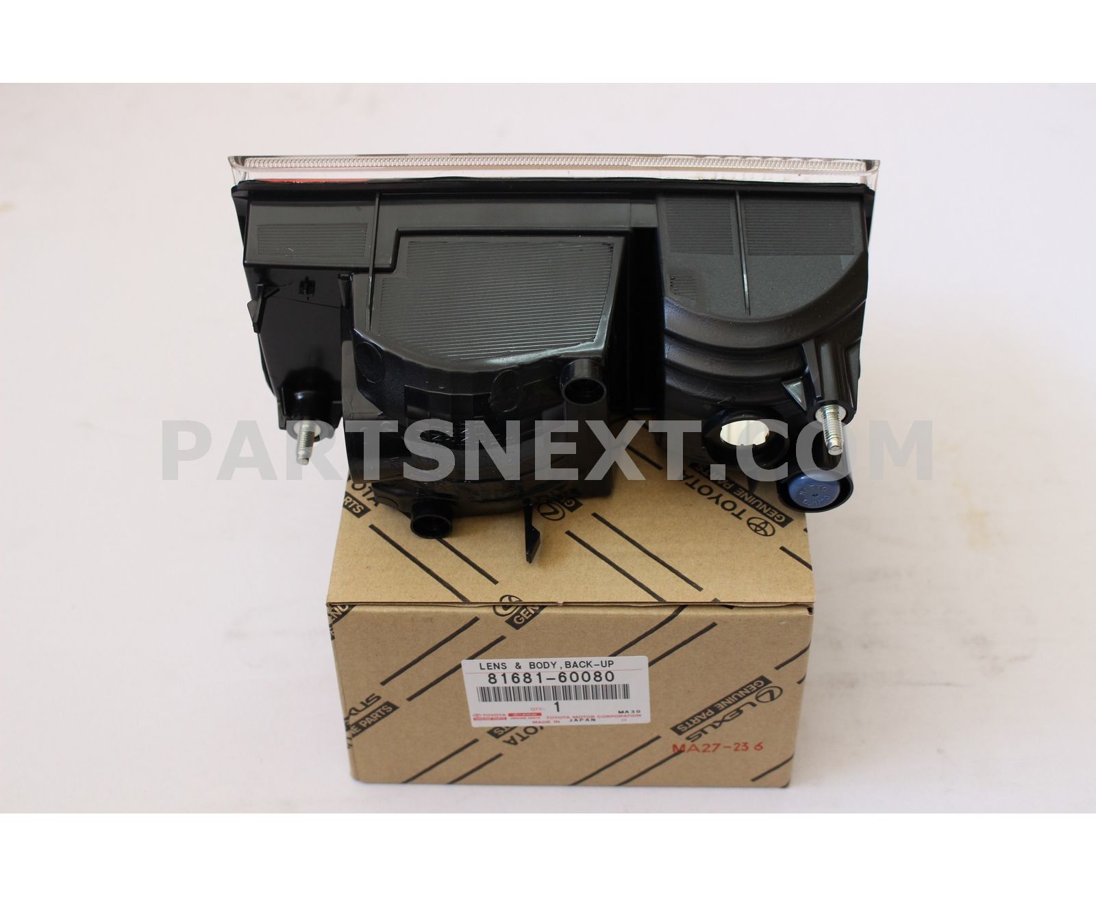 Toyota :: 81681-60080 LENS & BODY, BACK-UP LAMP, LH