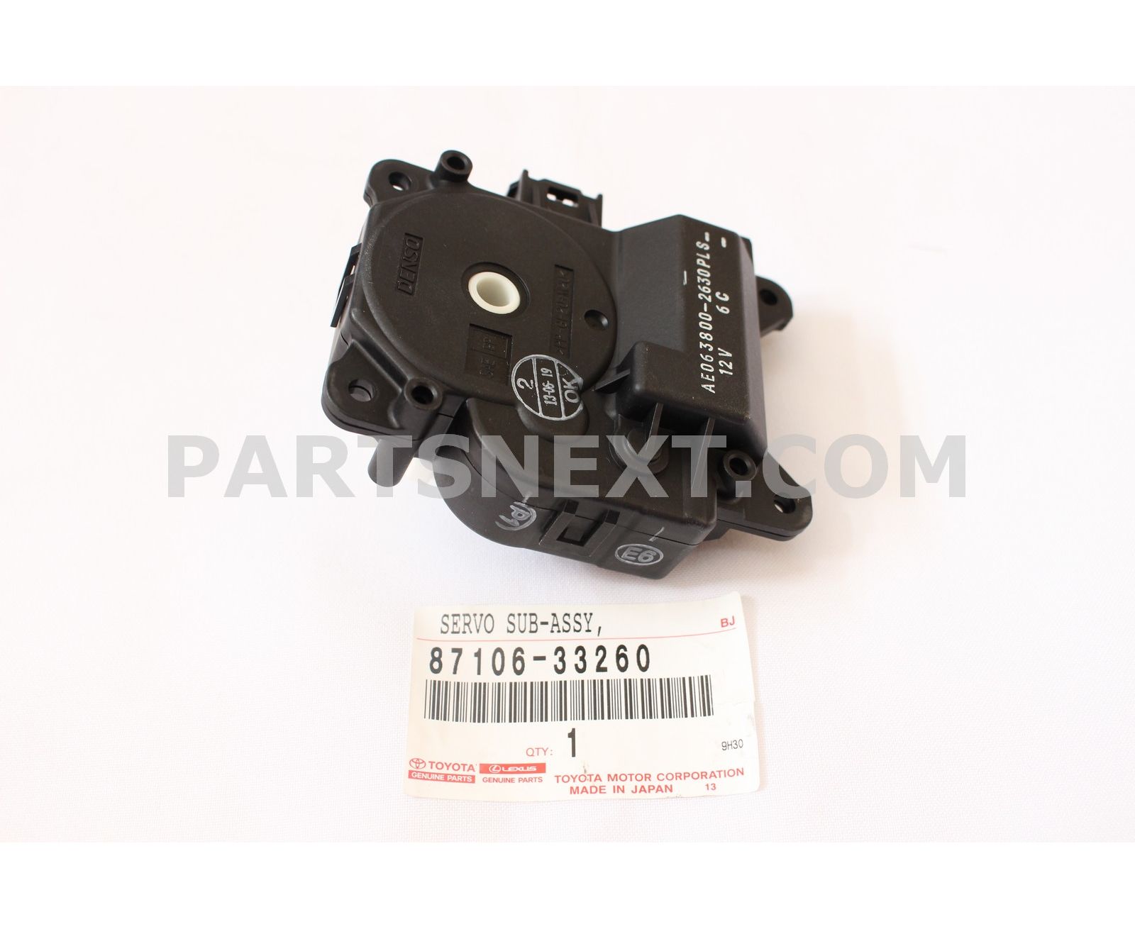 Toyota :: 87106-33260 DAMPER SERVO SUB-ASSY, AIR CONDITIONER