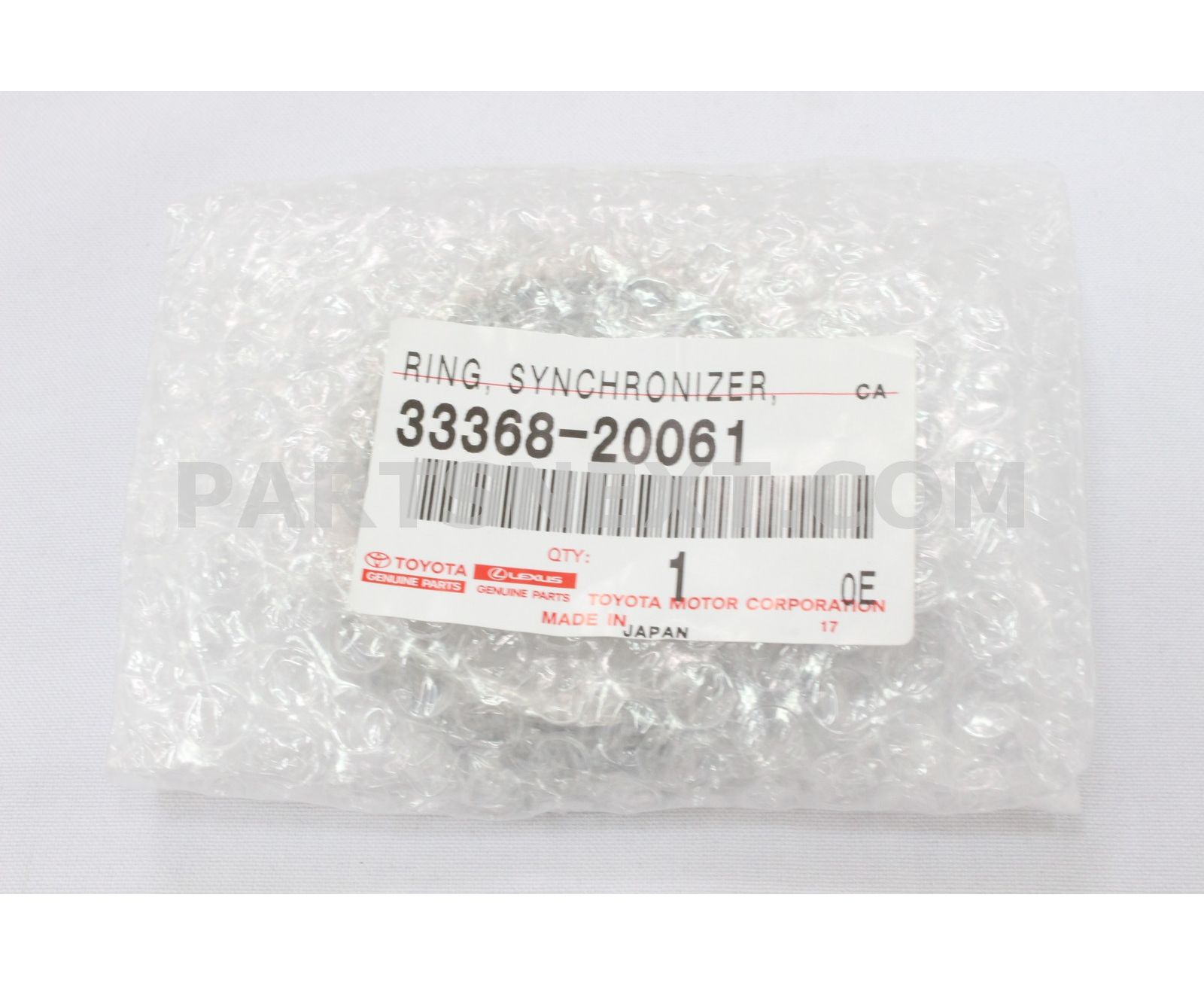Toyota :: 33368-20061 RING, SYNCHRONIZER (FOR 3RD GEAR)