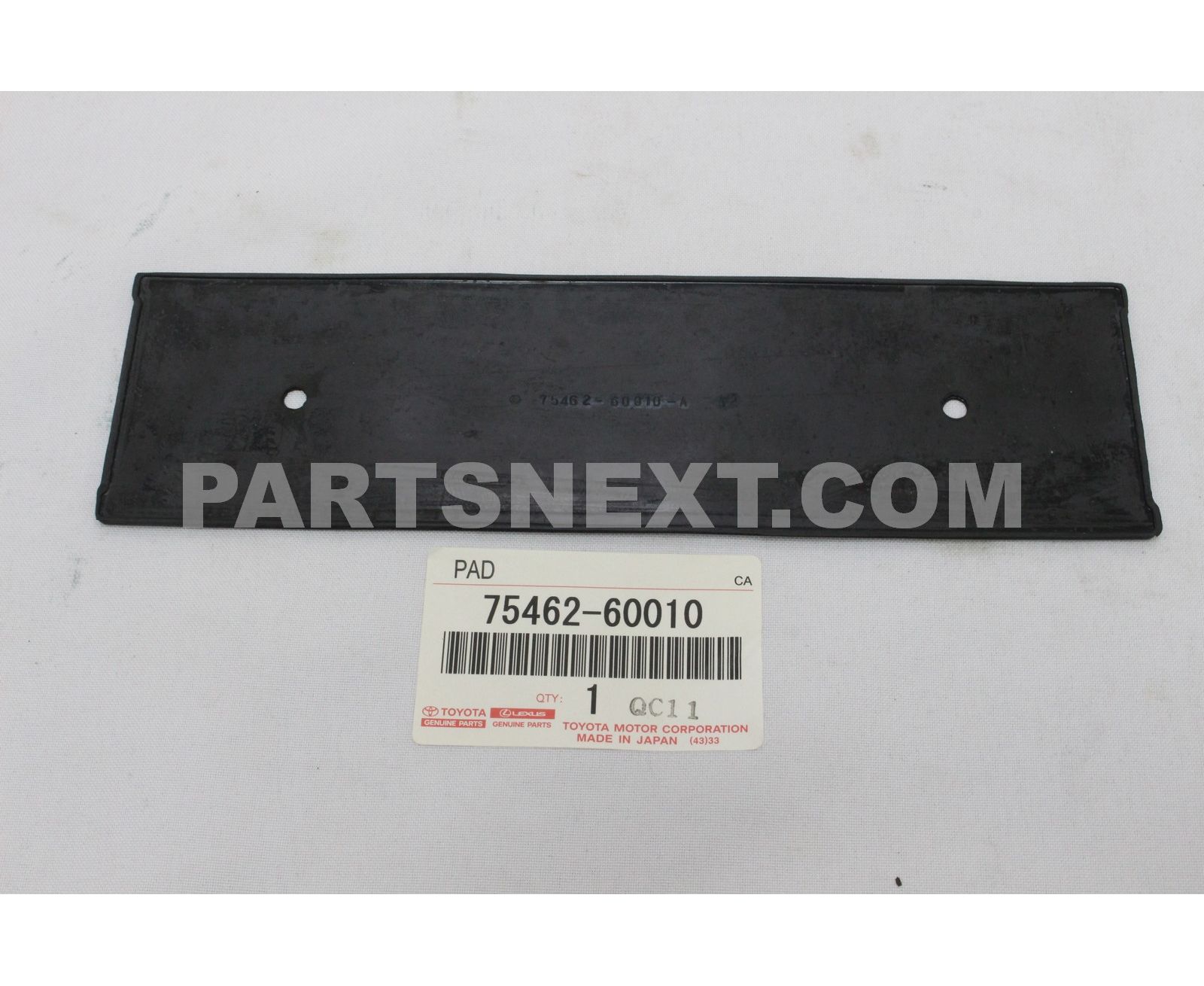 Toyota 7546260010 PLATE, LUGGAGE COMPARTMENT DOOR NAME, NO.1